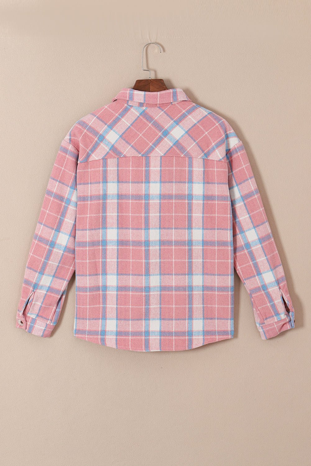 Plaid Flannel Flap Pocket Shacket - Rooted & Reckless Co.