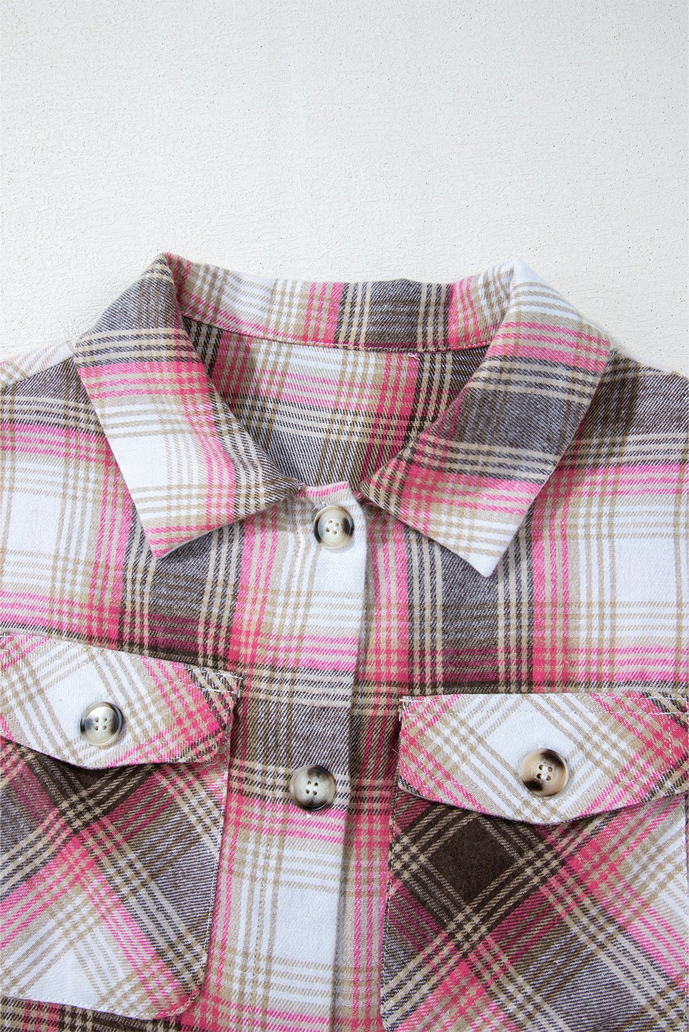 Plaid Flap Pocket Button-Up Shacket - Rooted & Reckless Co.