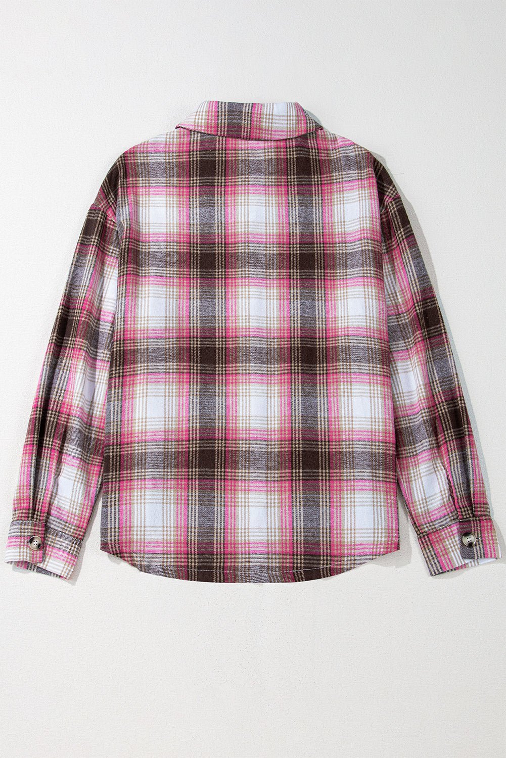 Plaid Flap Pocket Button-Up Shacket - Rooted & Reckless Co.