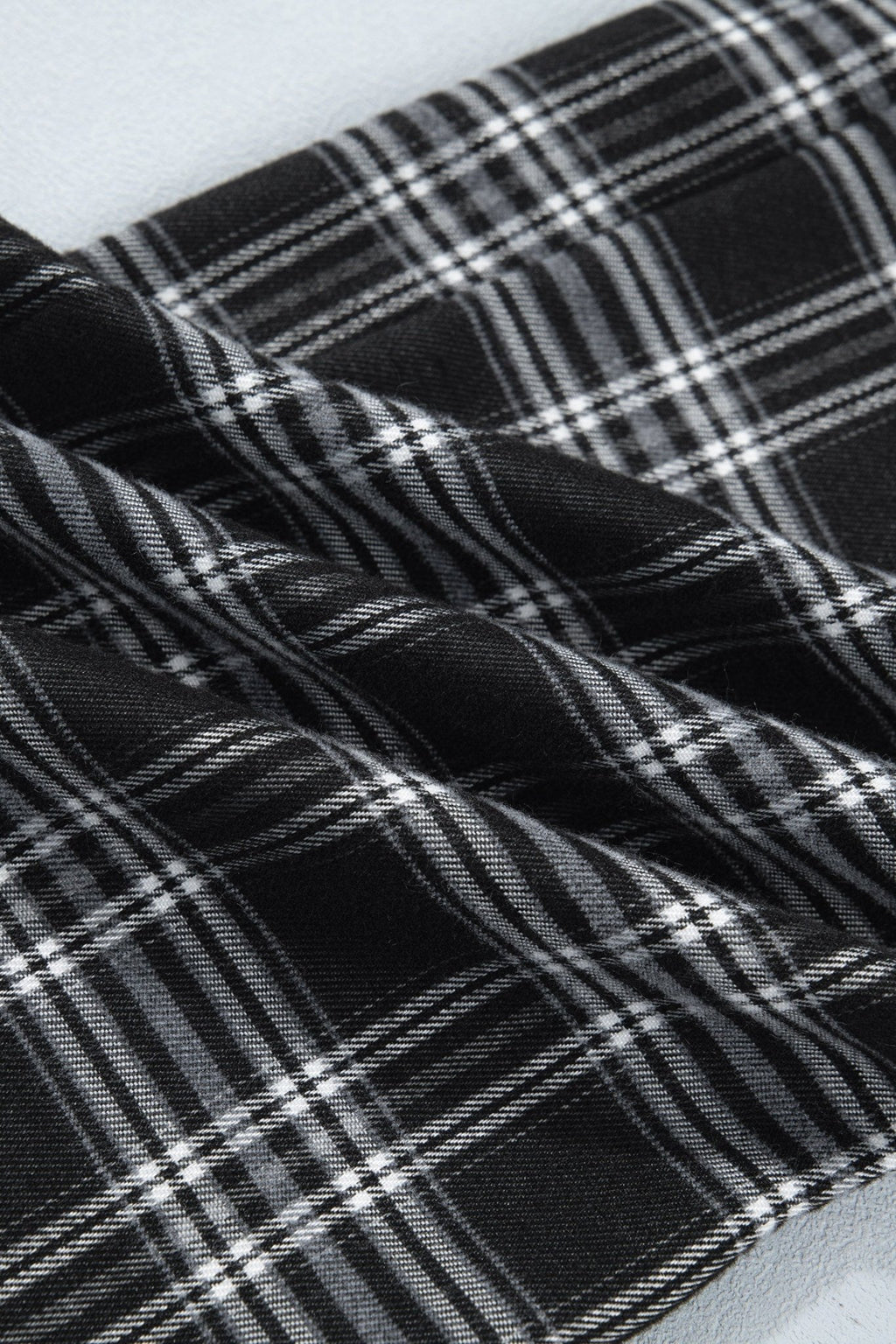 Plaid Frenchy Contrast Drawstring Waist Wide Leg Pants - Rooted & Reckless Co.