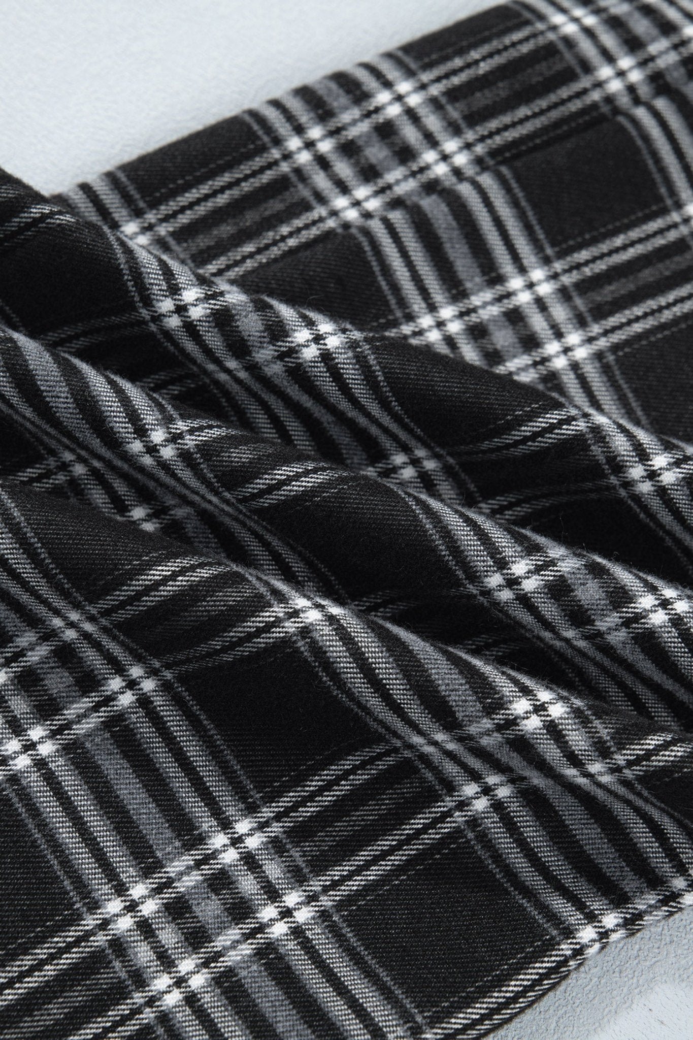 Plaid Frenchy Contrast Drawstring Waist Wide Leg Pants - Rooted & Reckless Co.