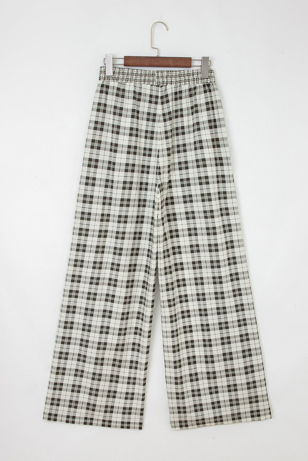 Plaid Patchwork Wide Leg Pants - Rooted & Reckless Co.