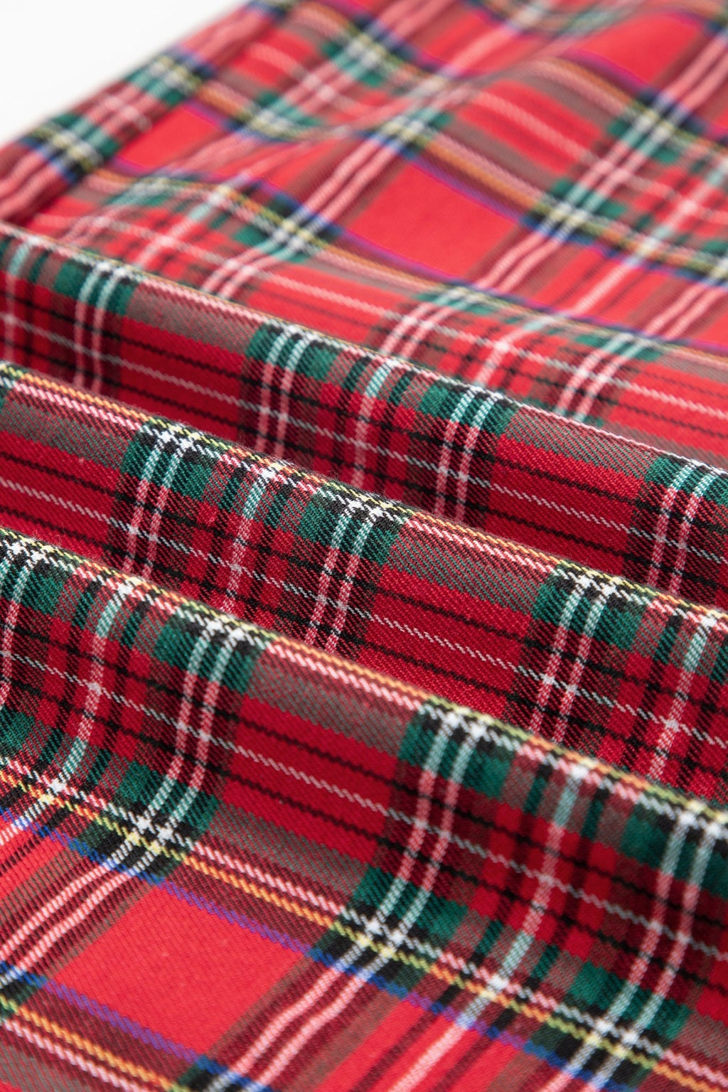 Plaid Pleated Elastic Waist Wide Leg Pants - Rooted & Reckless Co.