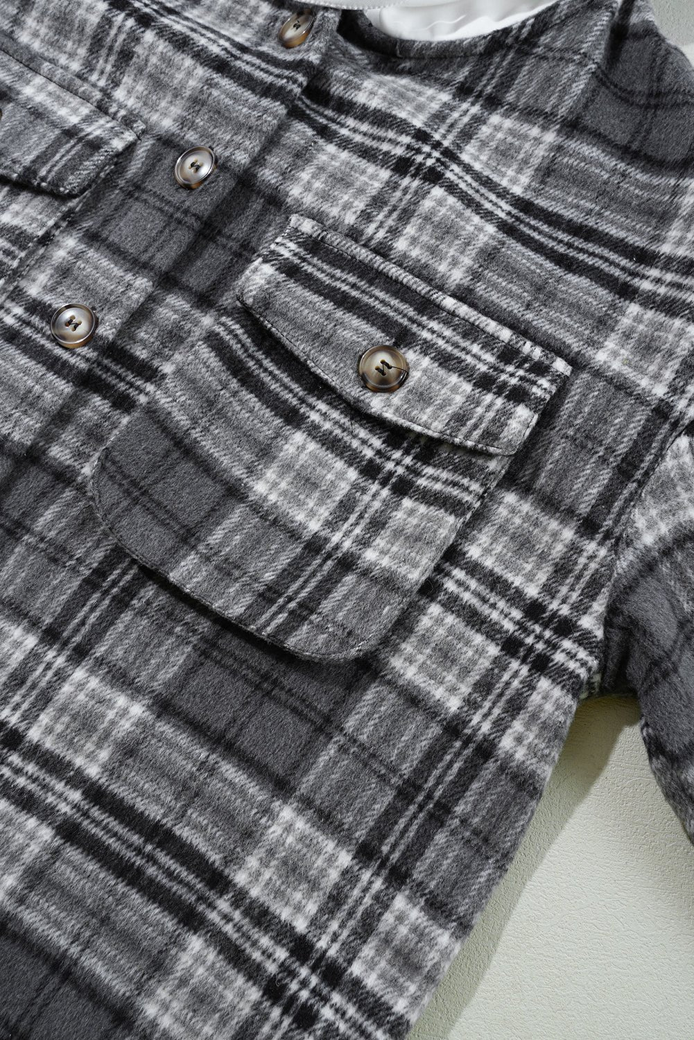 Plaid Pocketed Button-Up Hooded Shacket - Rooted & Reckless Co.