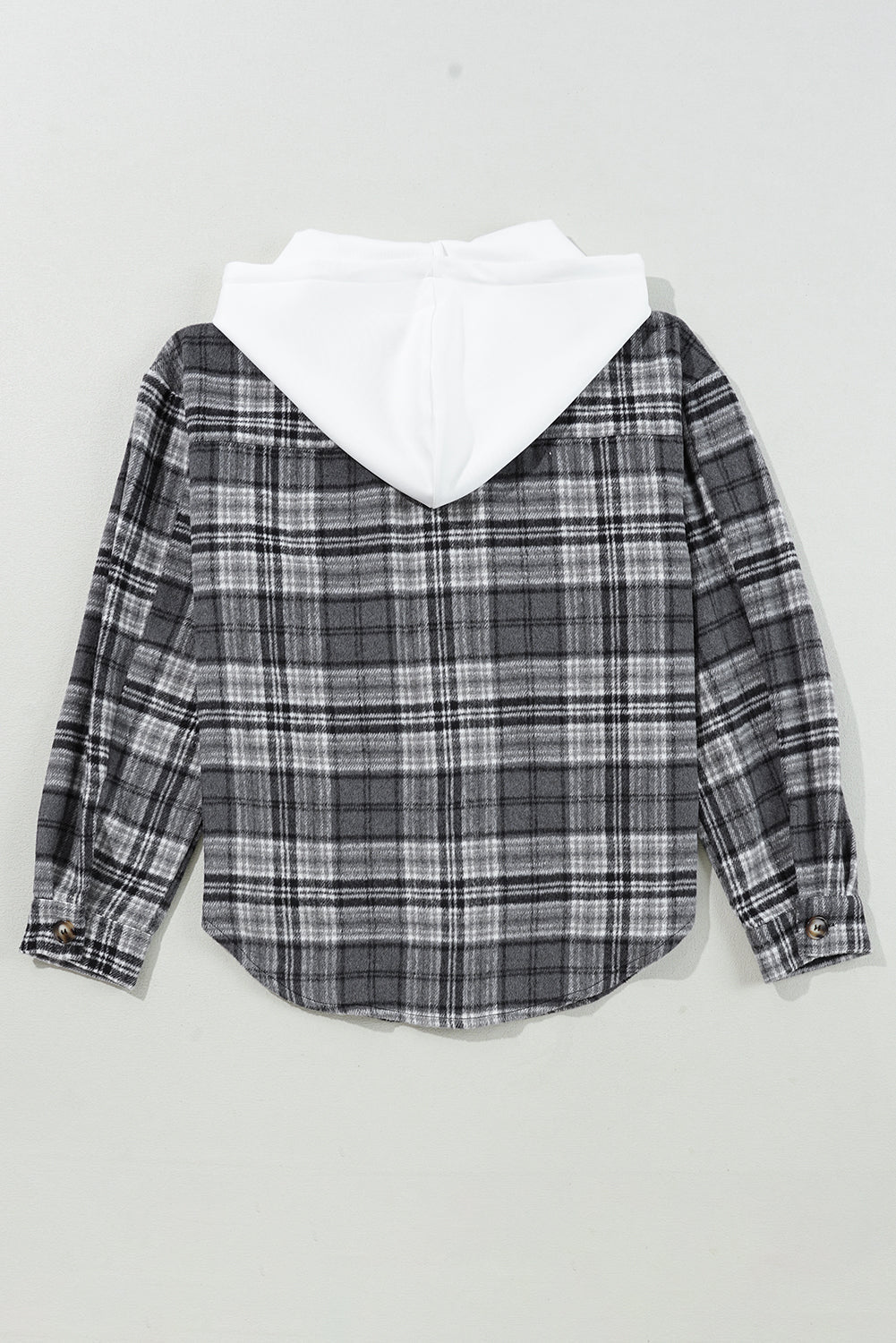 Plaid Pocketed Button-Up Hooded Shacket - Rooted & Reckless Co.