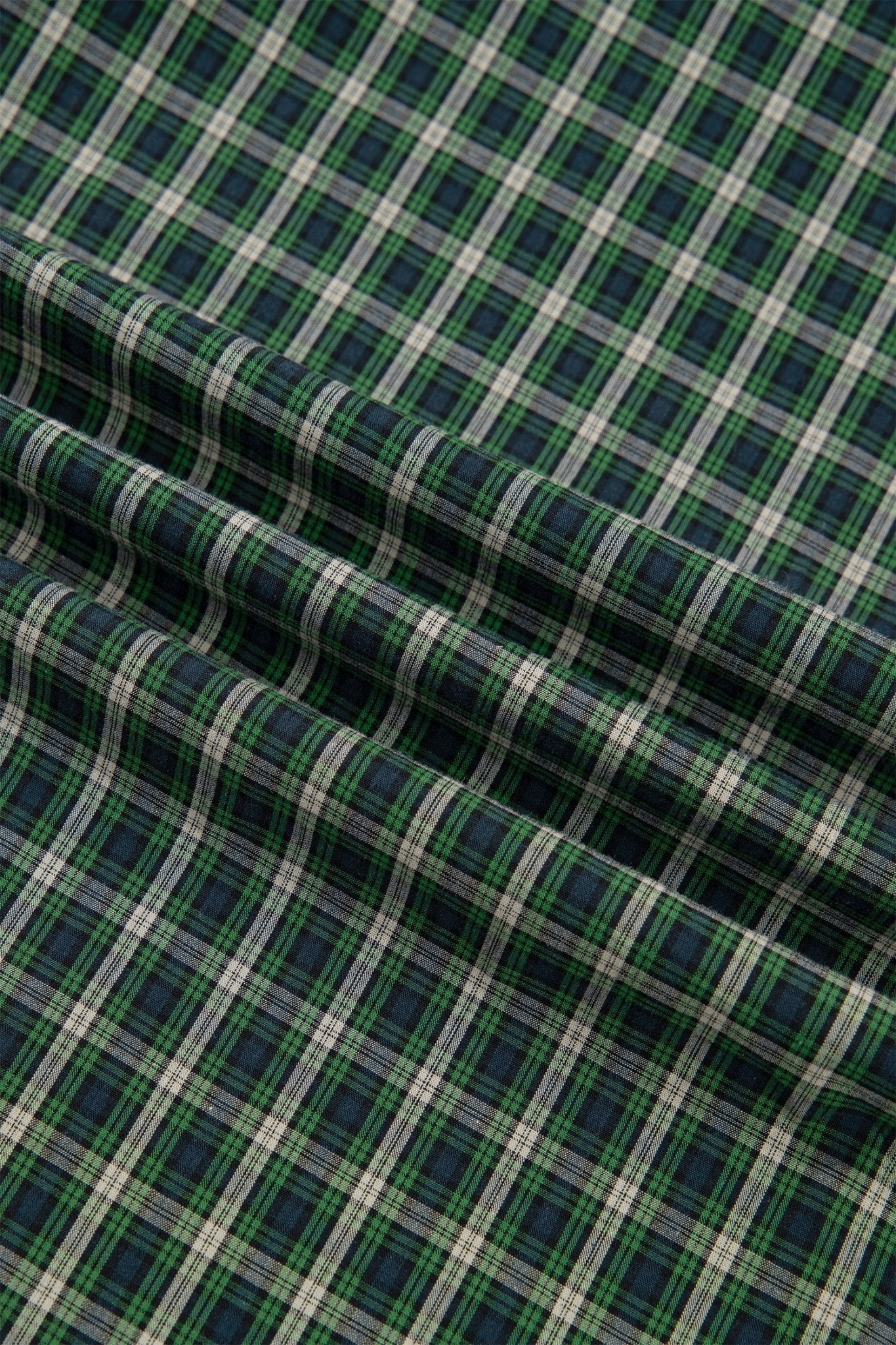 Plaid Shirred High Waist Square Neck Ruffle Hem Dress - Rooted & Reckless Co.