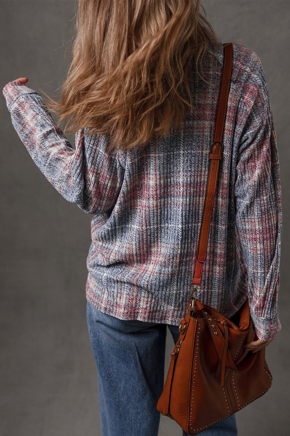 Plaid Textured Button-Up Chest Pocket Shirt - Rooted & Reckless Co.