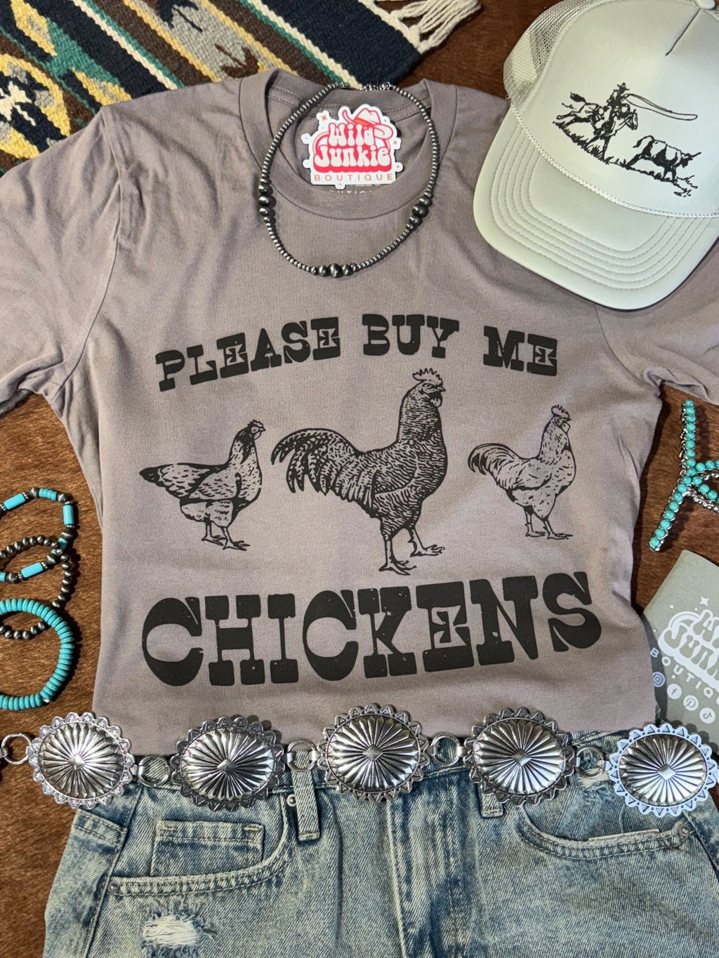 Please Buy Me Chickens Graphic Tee - Rooted & Reckless Co.
