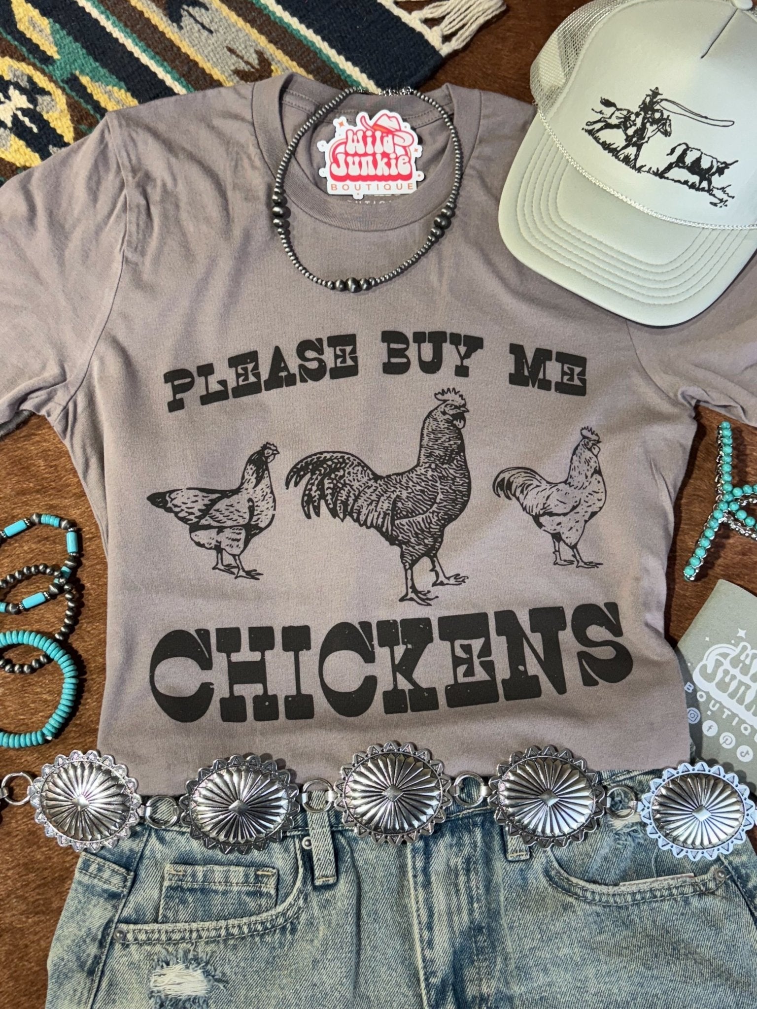 Please Buy Me Chickens Graphic Tee - Rooted & Reckless Co.
