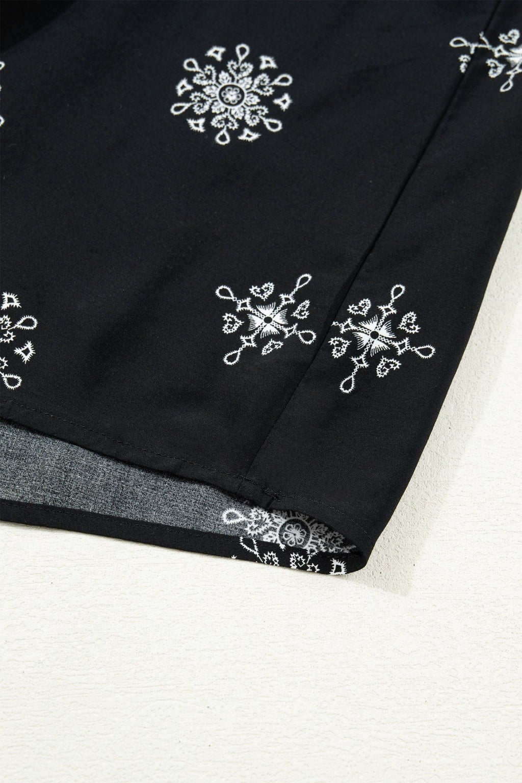Plus Size Boho Floral Boho Notch V-Neck Top - Rooted & Reckless Co.