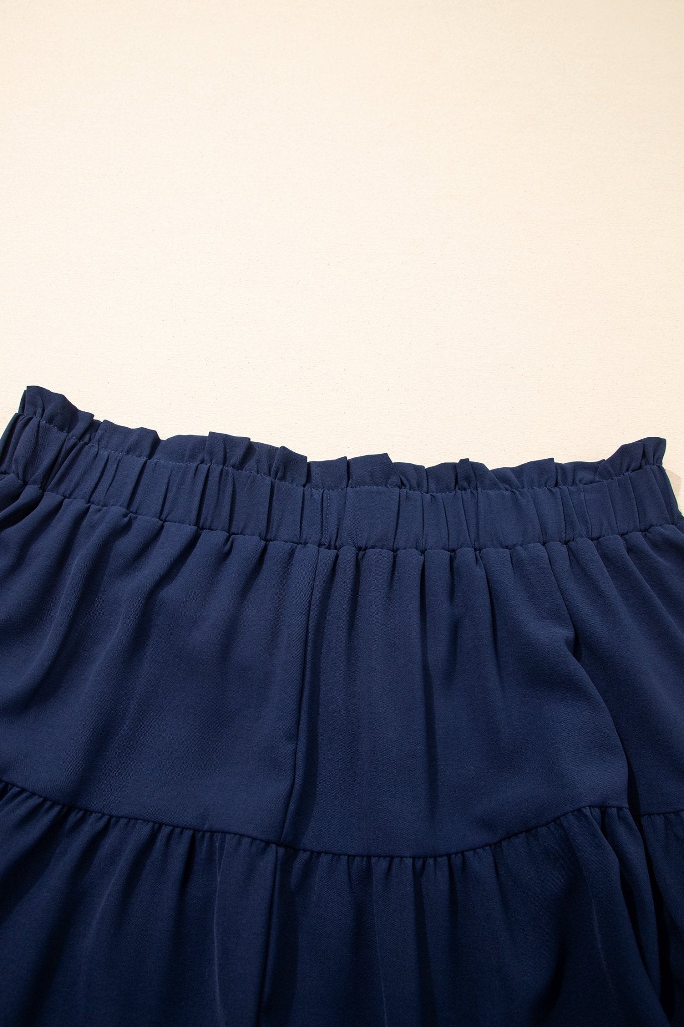 Plus Size Boho Frilled Elastic Waist Shorts - Rooted & Reckless Co.