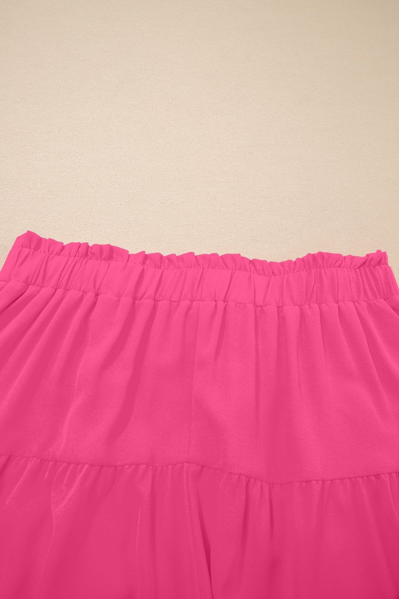 Plus Size Boho Frilled Elastic Waist Shorts - Rooted & Reckless Co.