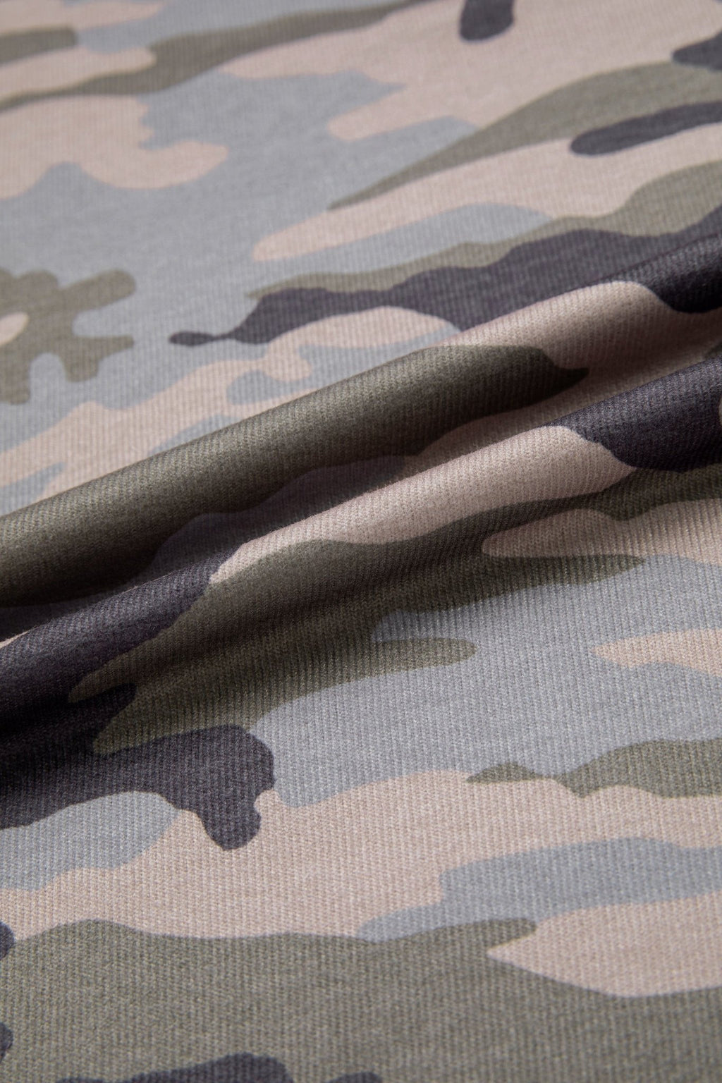 Plus Size Camo Crew Neck Long Sleeve Sweatshirt - Rooted & Reckless Co.
