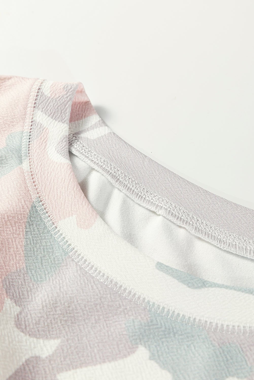 Plus Size Camo Drop Shoulder Pullover Top - Rooted & Reckless Co.