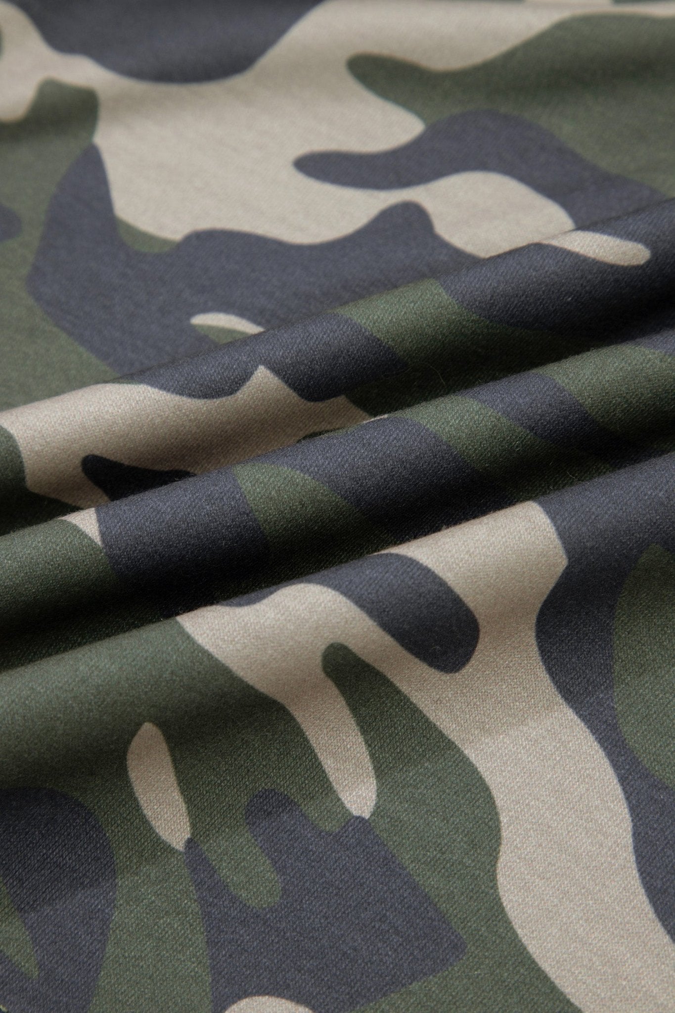 Plus Size Camo Elastic Waist Pocketed Shorts - Rooted & Reckless Co.