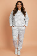 Plus Size Camo Long Sleeve Top and Pants Set - Rooted & Reckless Co.