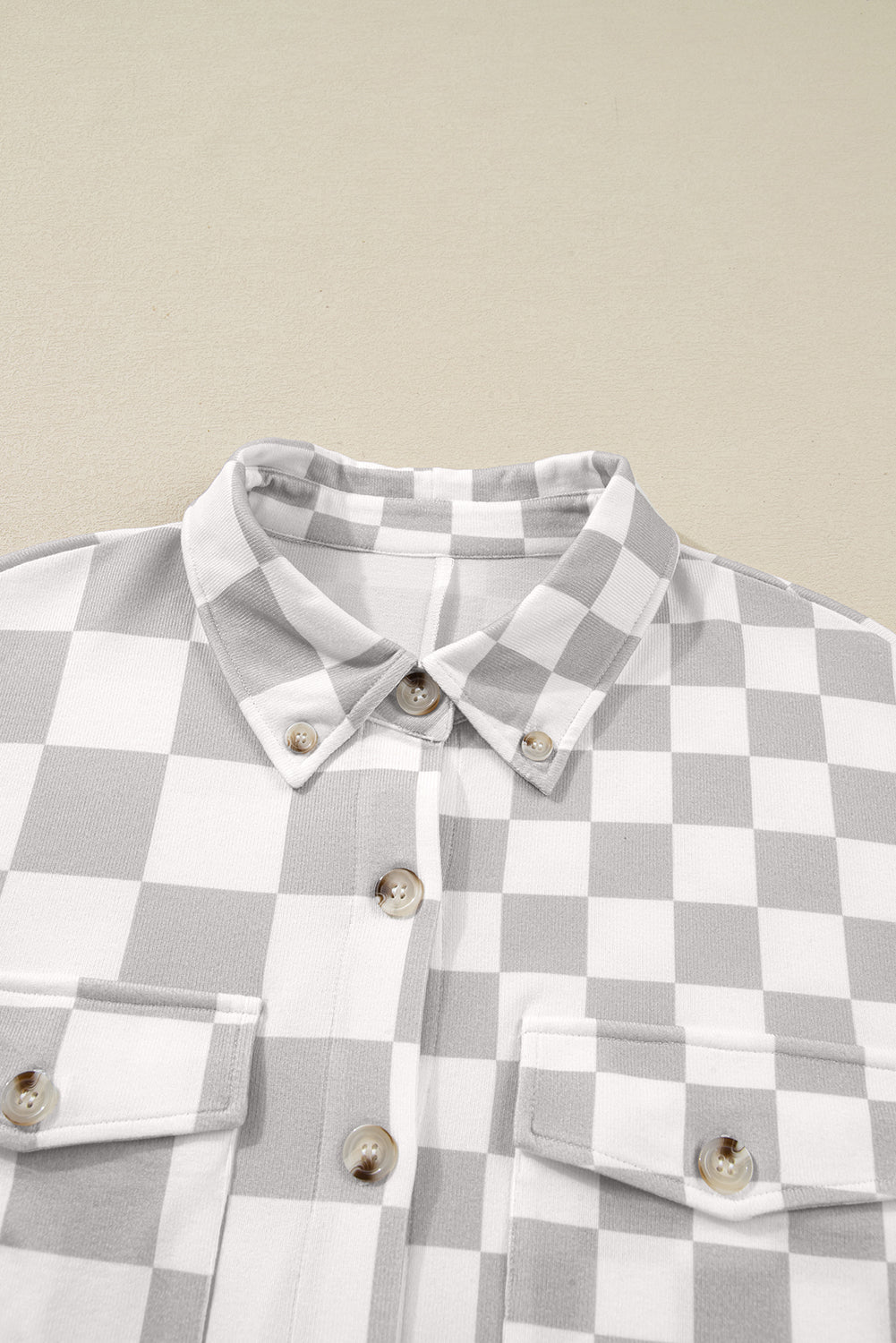 Plus Size Checker Button-Up Western Jacket - Rooted & Reckless Co.
