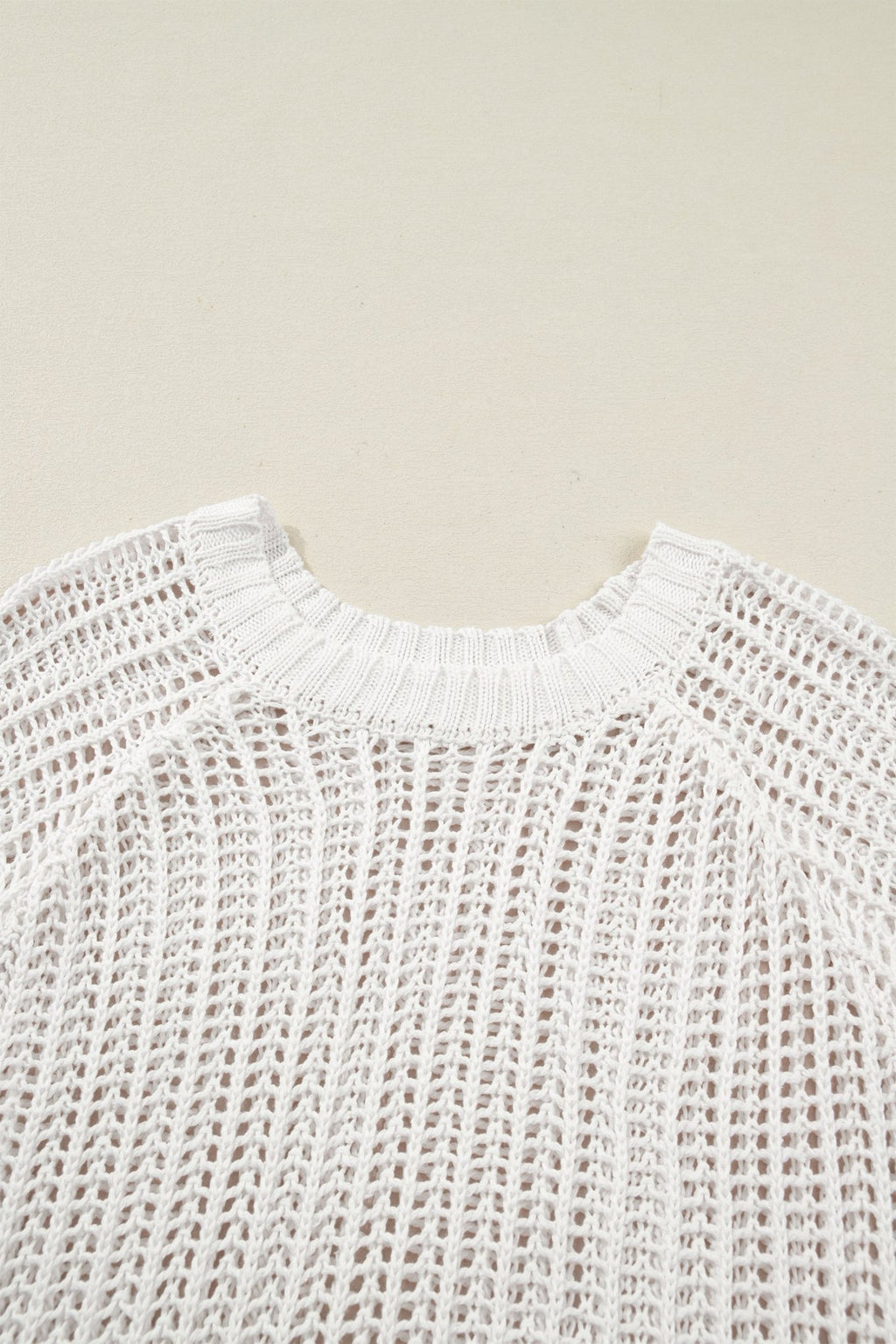 Plus Size Crochet Bow Tie Short Sleeve Sweater - Rooted & Reckless Co.