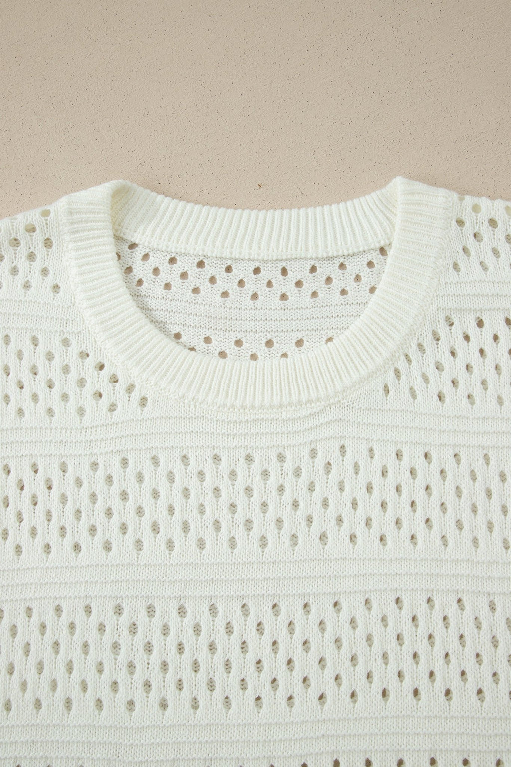 Plus Size Eyelet Hollow Out Dolman Knit Sweater - Rooted & Reckless Co.