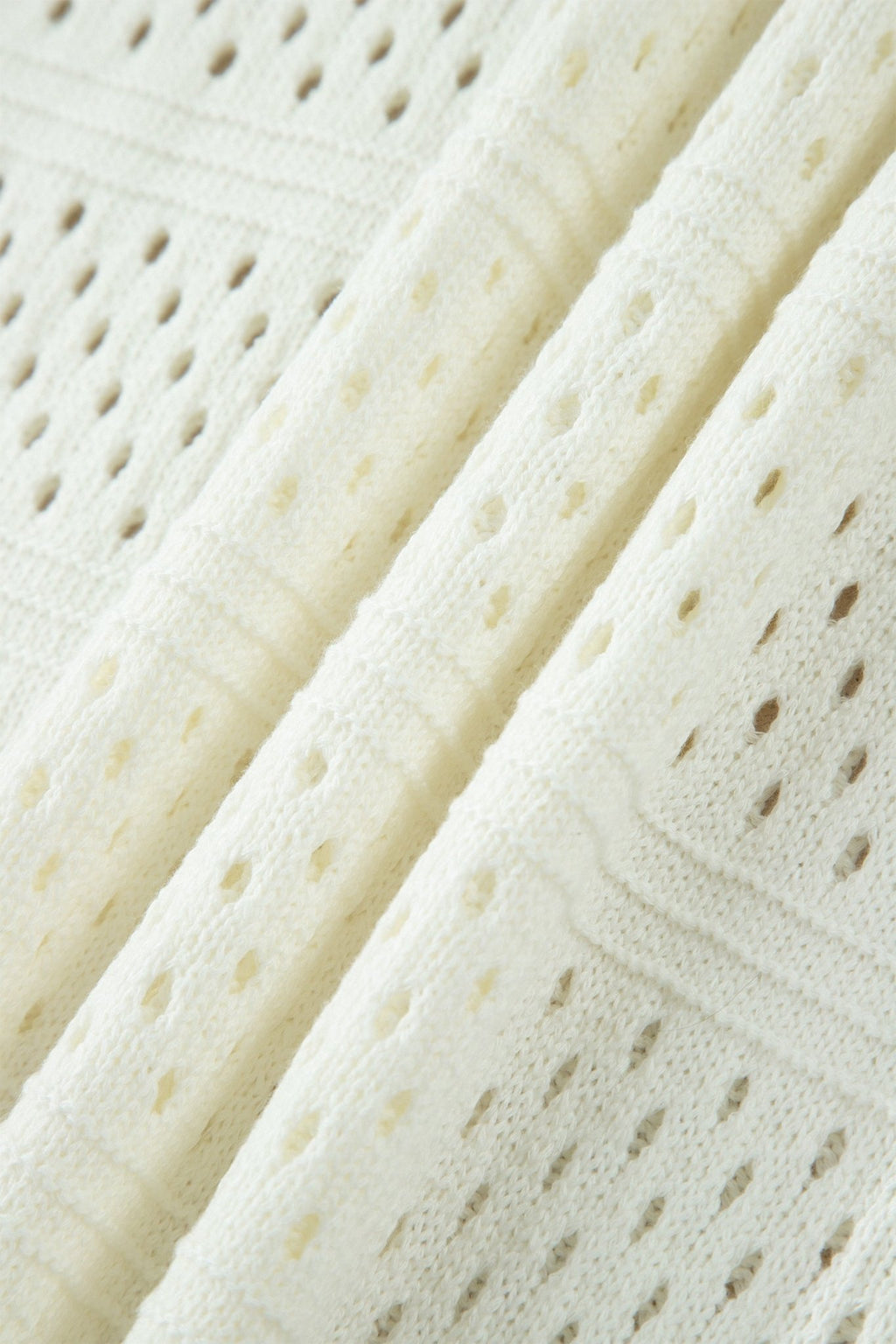 Plus Size Eyelet Hollow Out Dolman Knit Sweater - Rooted & Reckless Co.