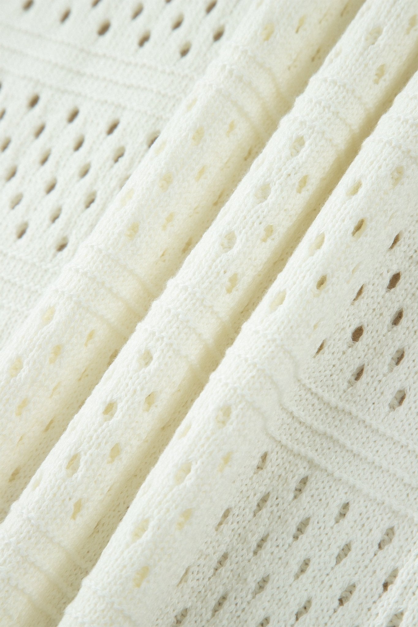 Plus Size Eyelet Hollow Out Dolman Knit Sweater - Rooted & Reckless Co.