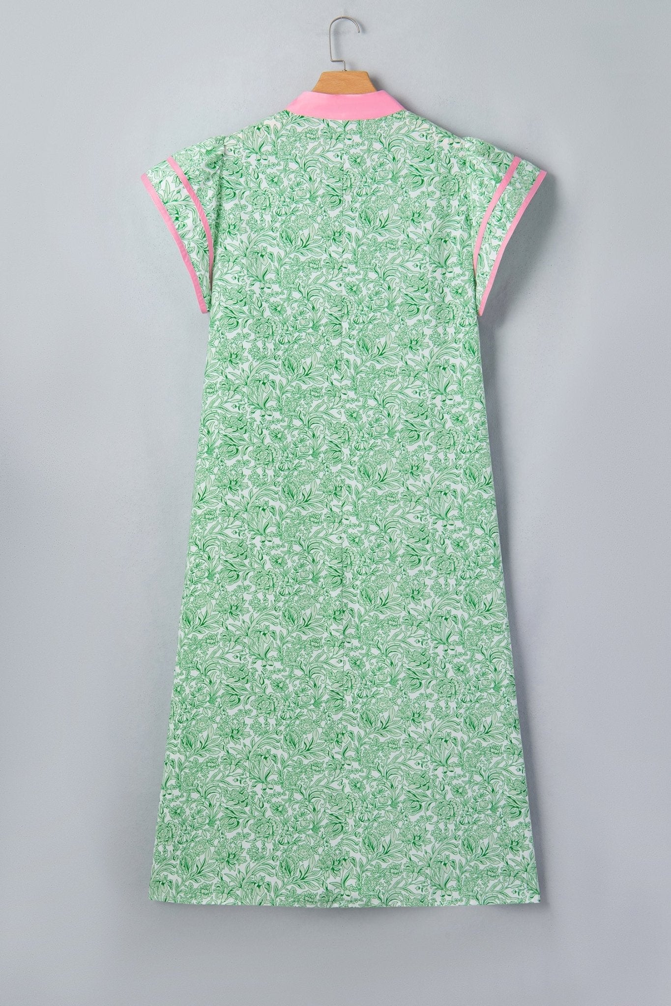 Plus Size Floral Flutter Sleeve Kaftan Maxi Dress - Rooted & Reckless Co.
