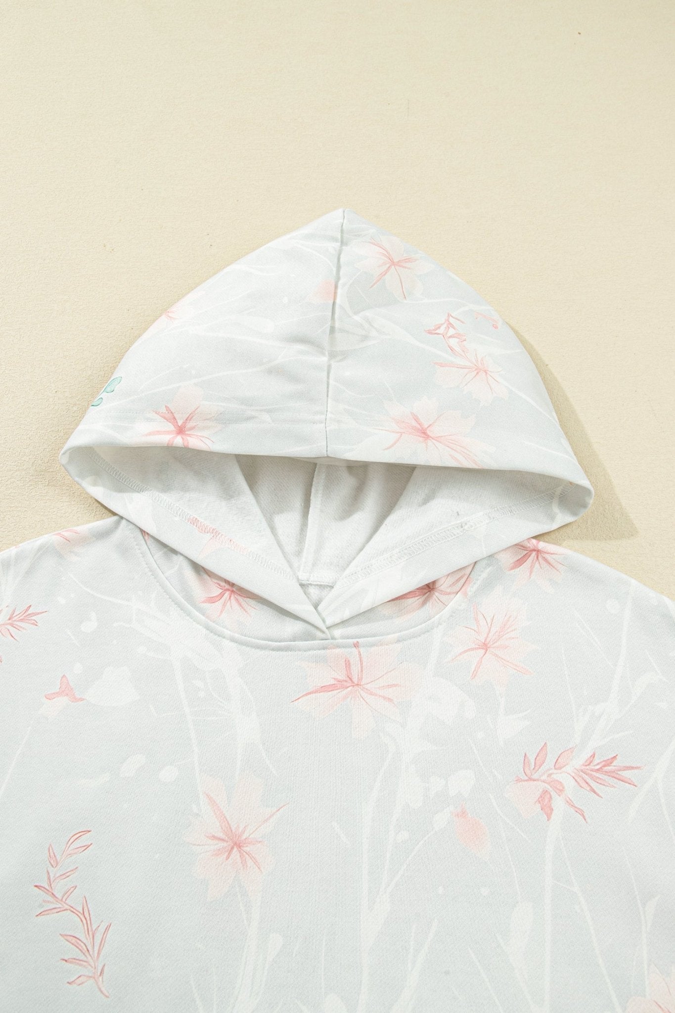 Plus Size Floral Long Sleeve Hoodie - Rooted & Reckless Co.