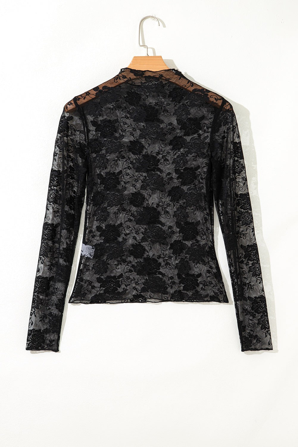 Plus Size Floral Mesh Long Sleeve Top - Rooted & Reckless Co.