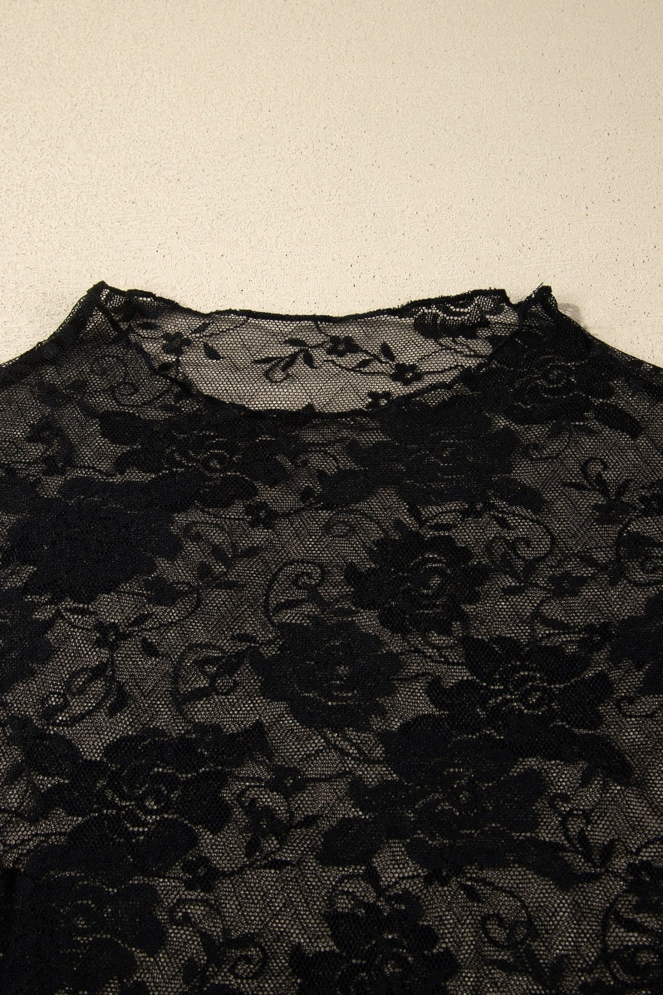 Plus Size Floral Mesh Long Sleeve Top - Rooted & Reckless Co.