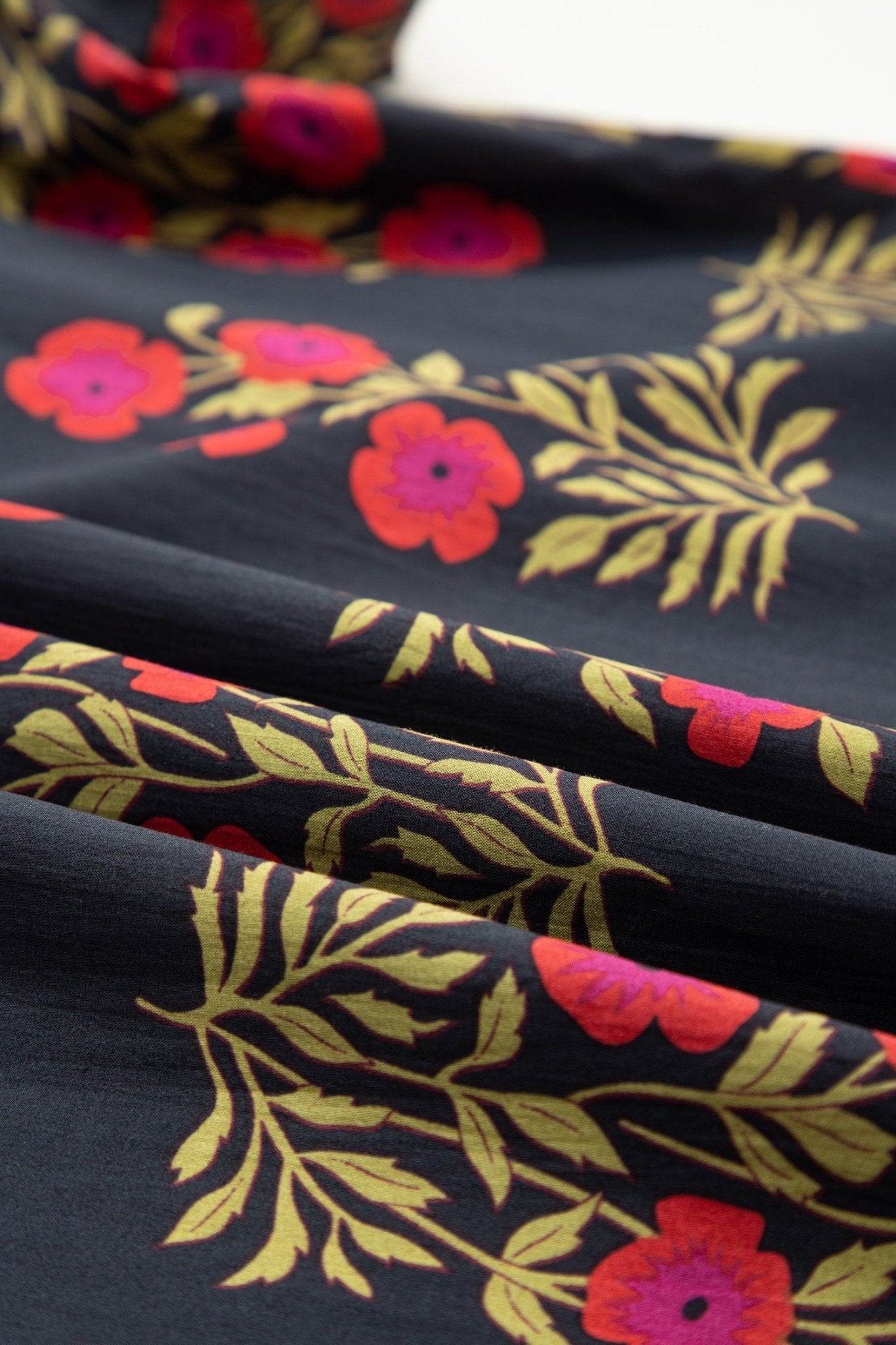 Plus Size Floral Ricrac Trim Short Sleeve Blouse - Rooted & Reckless Co.