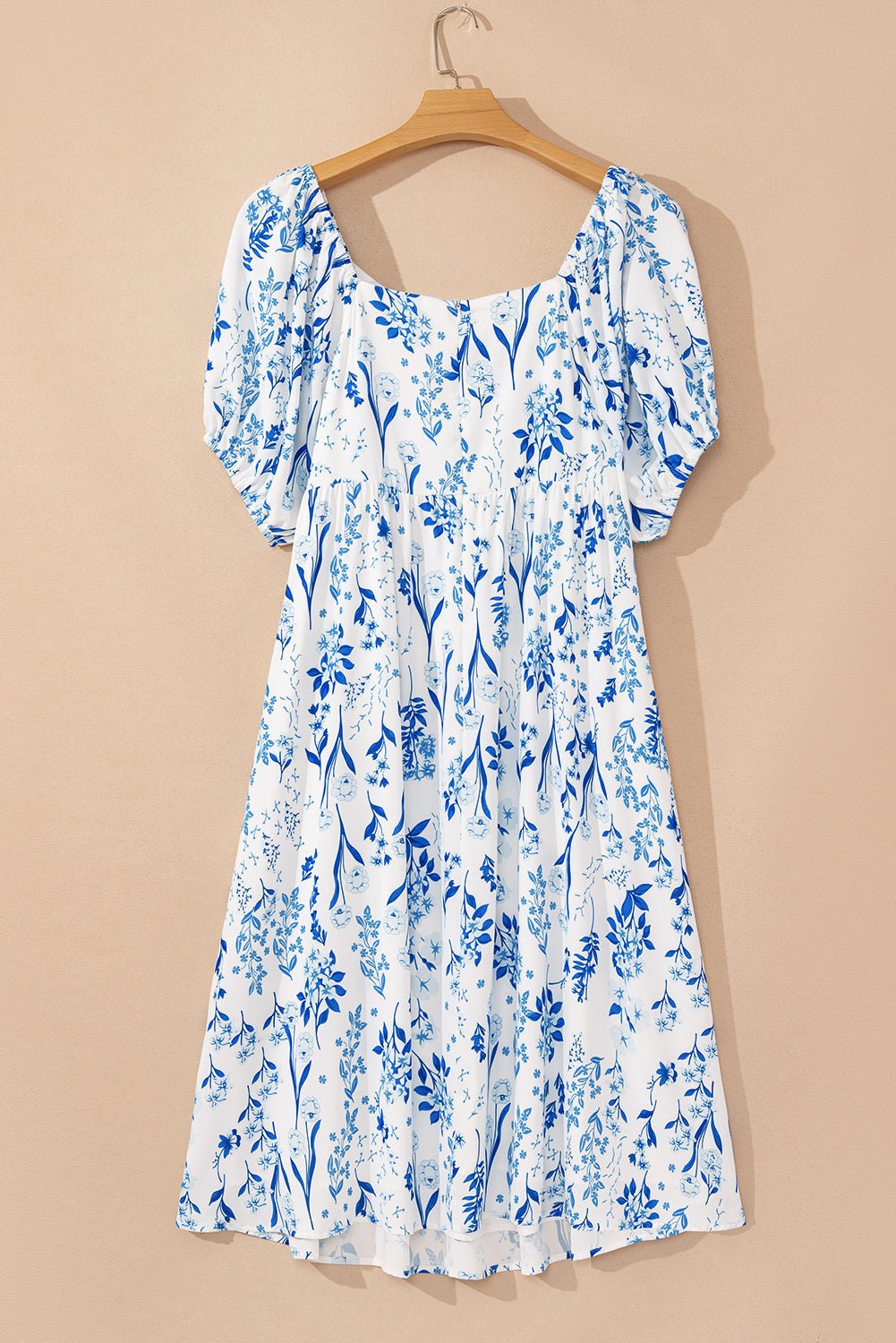 Plus Size Floral Sweetheart Neck Midi Dress - Rooted & Reckless Co.