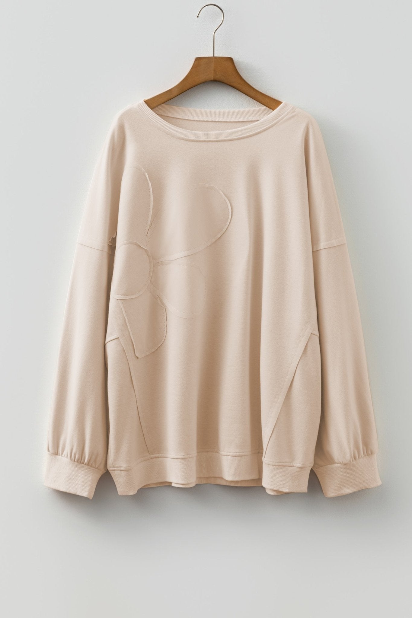 Plus Size Flower Patched Mineral Wash Top - Rooted & Reckless Co.