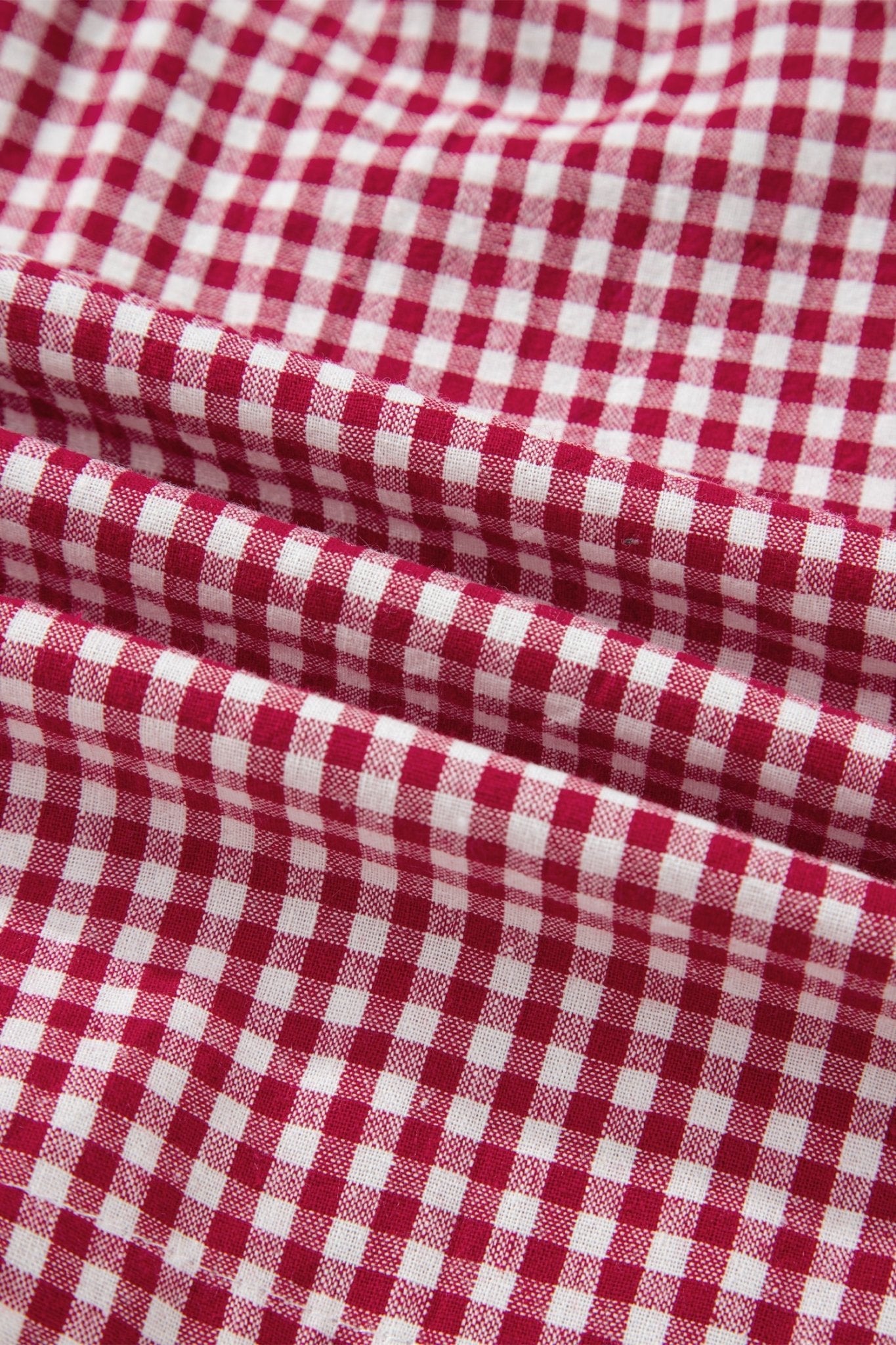 Plus Size Gingham Plaid Ruffle Contrast Trim Shorts - Rooted & Reckless Co.