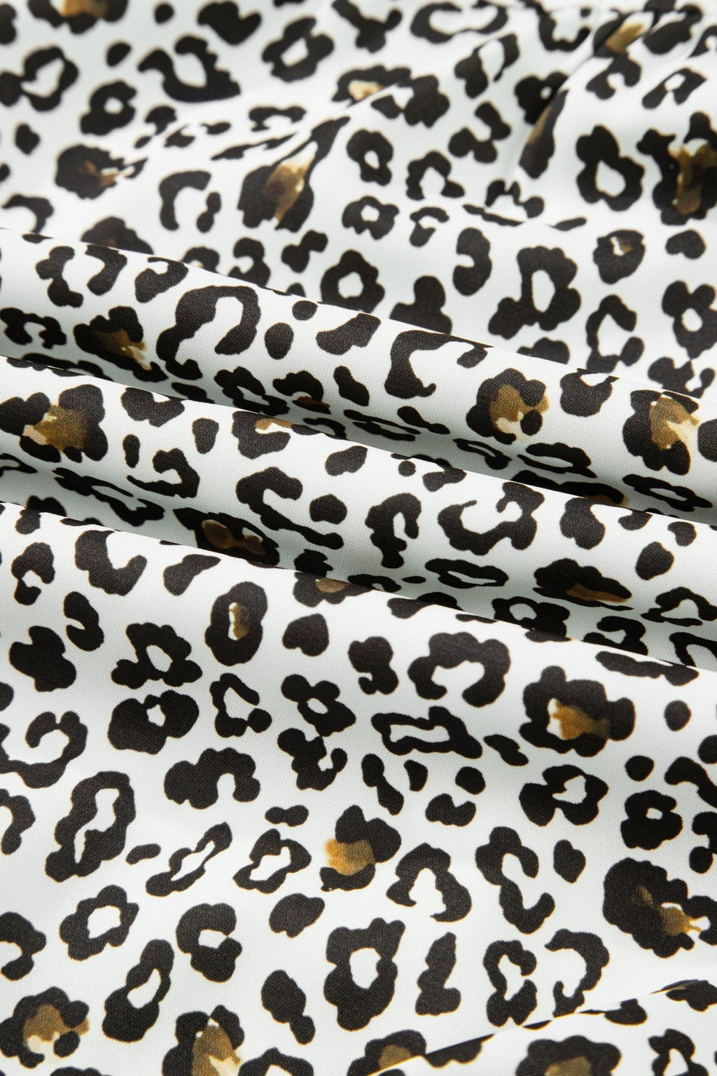 Plus Size Leopard Contrast Trim Puff Sleeve Blouse - Rooted & Reckless Co.