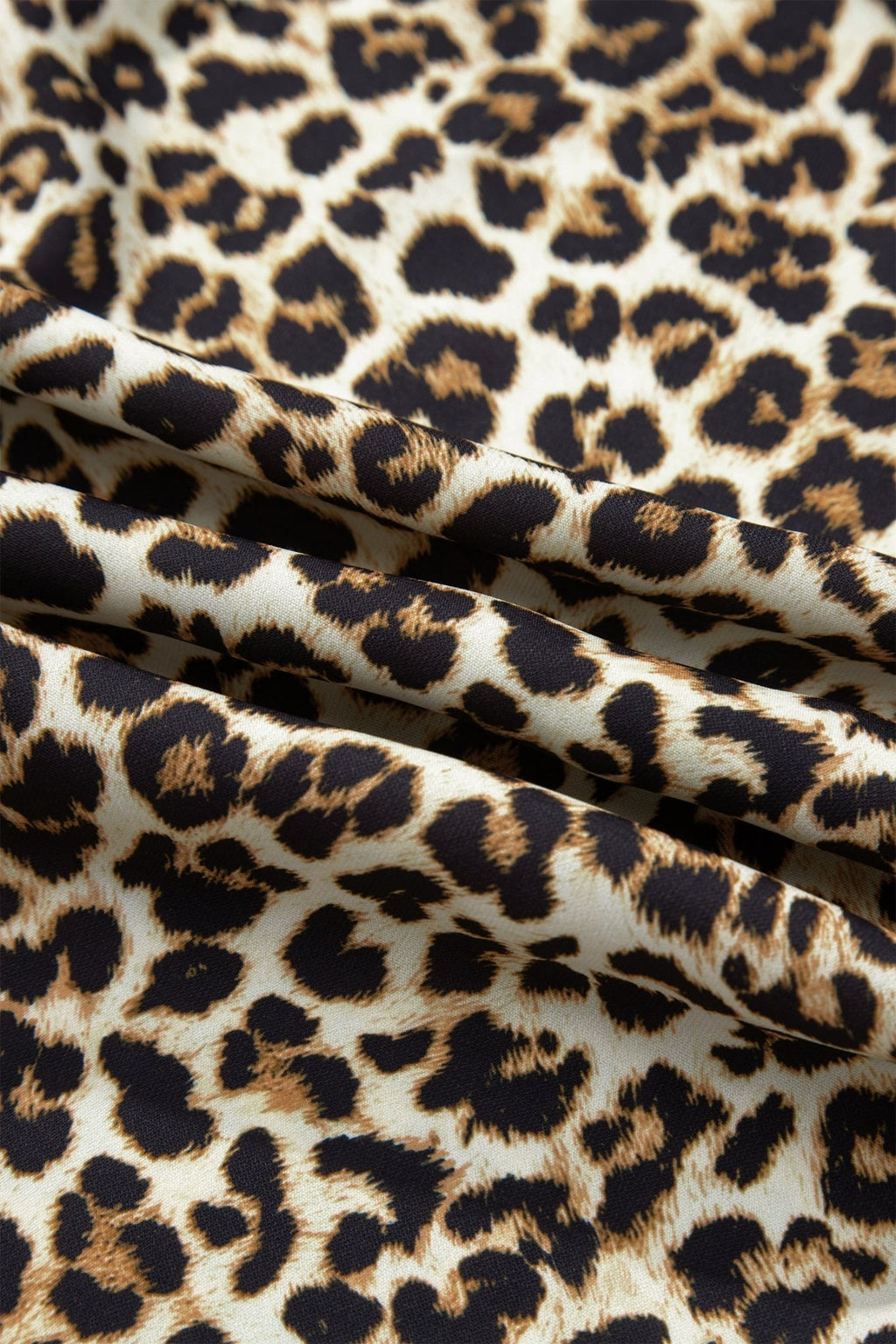 Plus Size Leopard Stripe Trim V-Neck Mini Dress - Rooted & Reckless Co.
