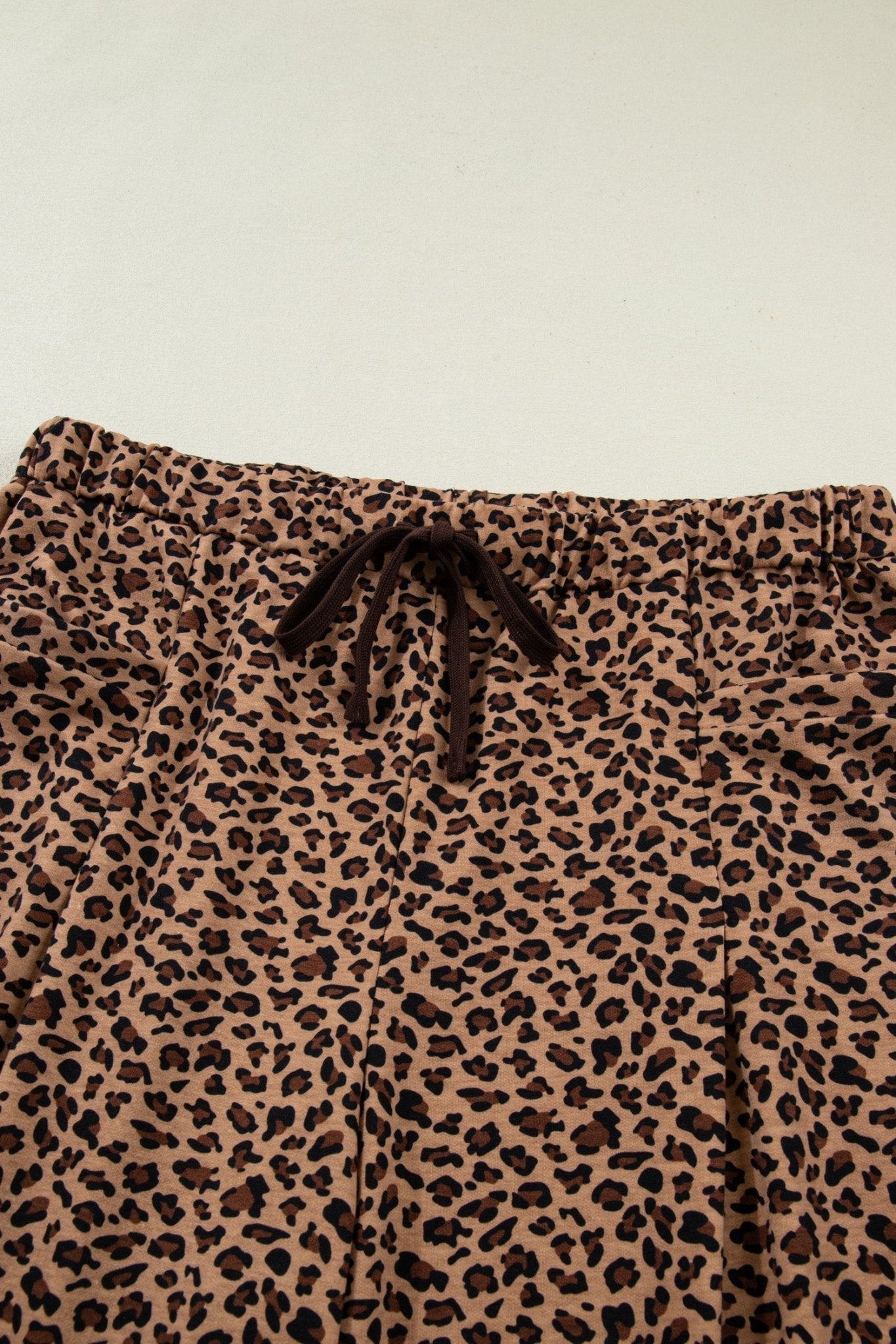 Plus Size Leopard Top & Pleated Pants Set - Rooted & Reckless Co.