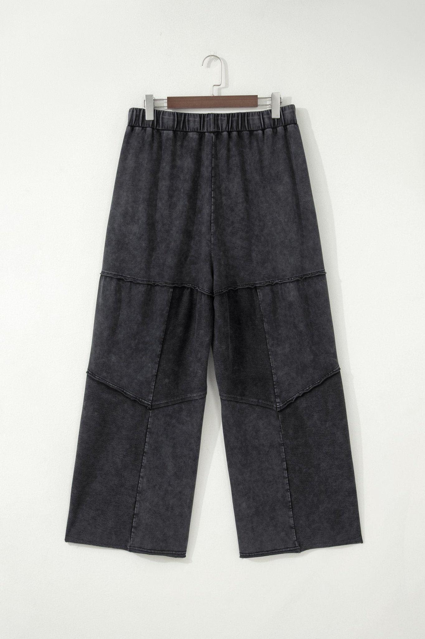 Plus Size Mineral Wash Exposed Seam Drawstring Pants - Rooted & Reckless Co.