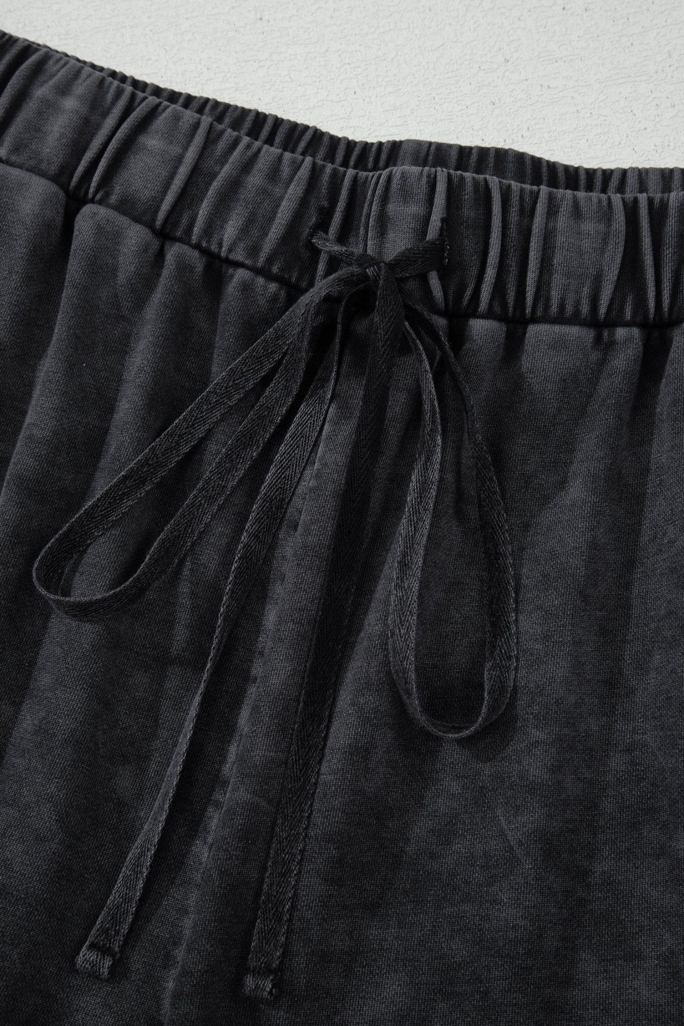 Plus Size Mineral Wash Exposed Seam Drawstring Pants - Rooted & Reckless Co.