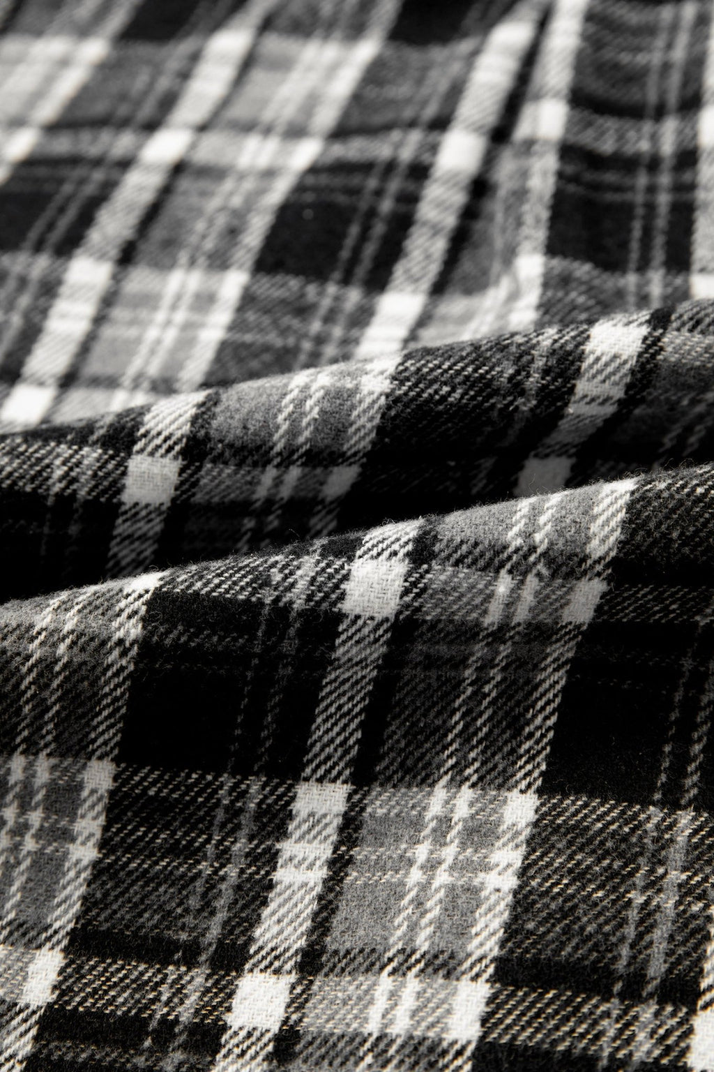 Plus Size Plaid Chest Pocket Long Sleeve Shacket - Rooted & Reckless Co.