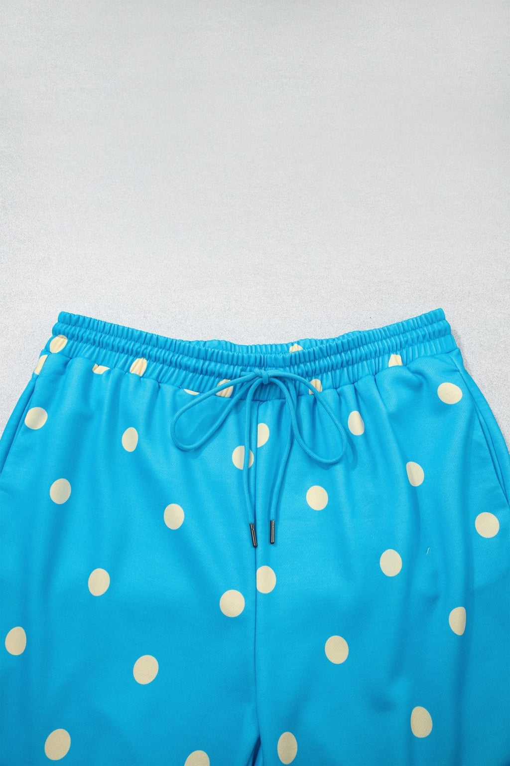 Plus Size Polka Dot Drawstring Hoodie & Pants Set - Rooted & Reckless Co.