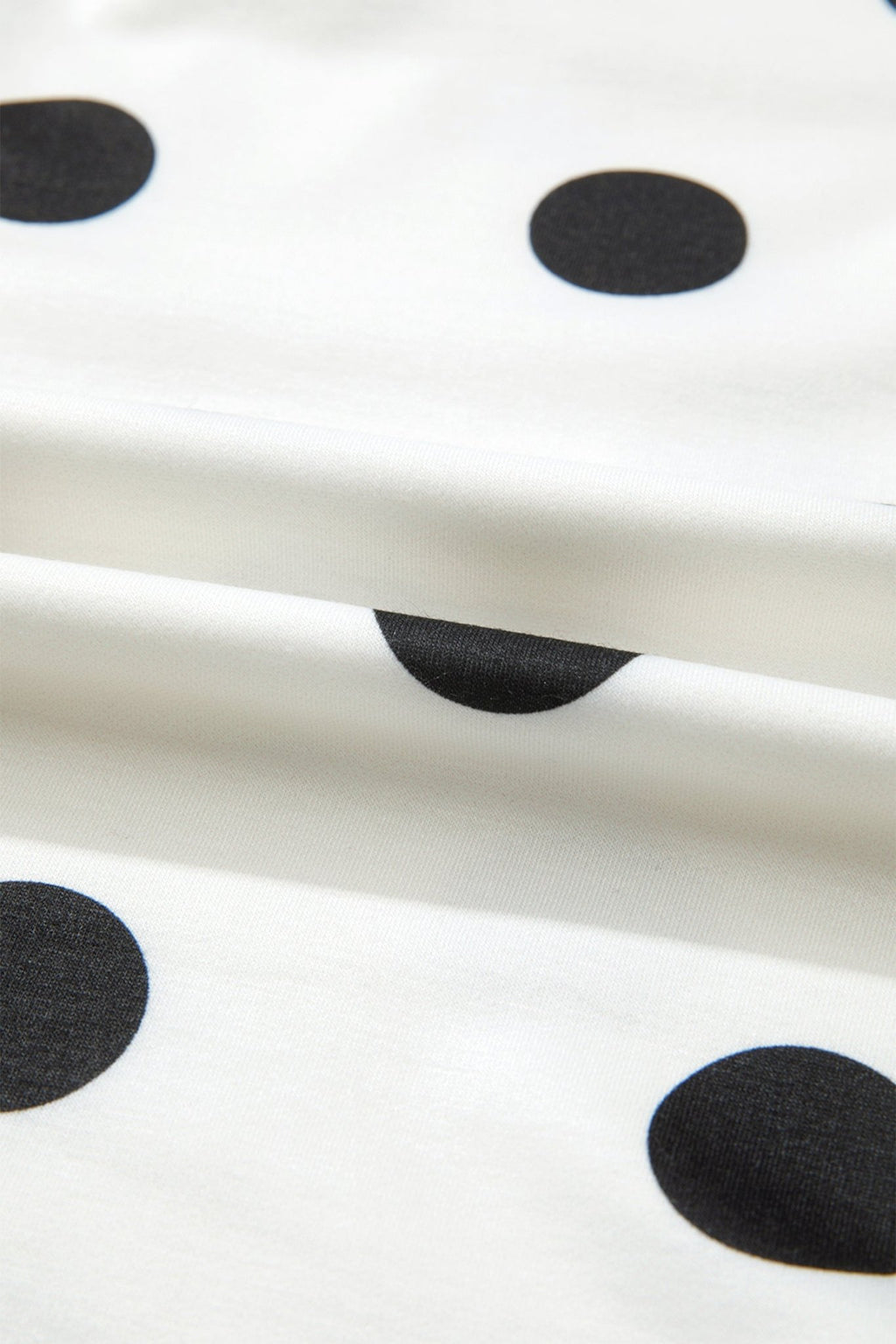 Plus Size Polka Dot Tank & Split Skort Set - Rooted & Reckless Co.