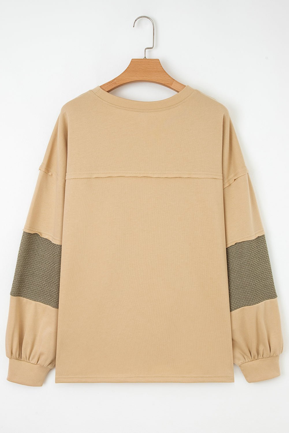 Plus Size Reverse Seam Patchwork Drop Shoulder Top - Rooted & Reckless Co.
