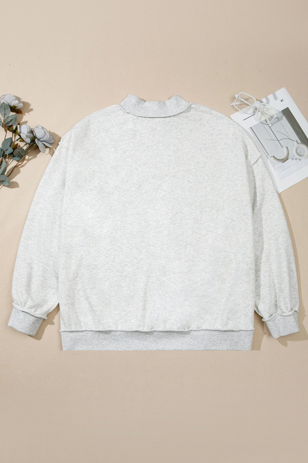 Plus Size Reversible Exposed Seam Double Wear Sweatshirt - Rooted & Reckless Co.