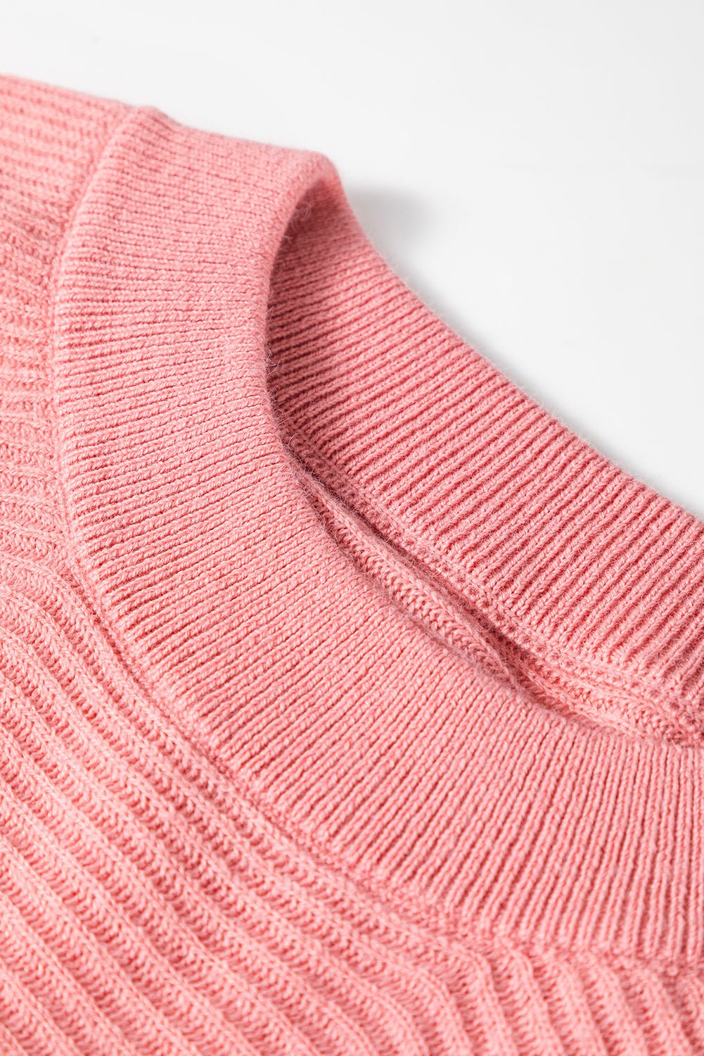 Plus Size Ribbed Knit Crewneck Poncho Sweater - Rooted & Reckless Co.