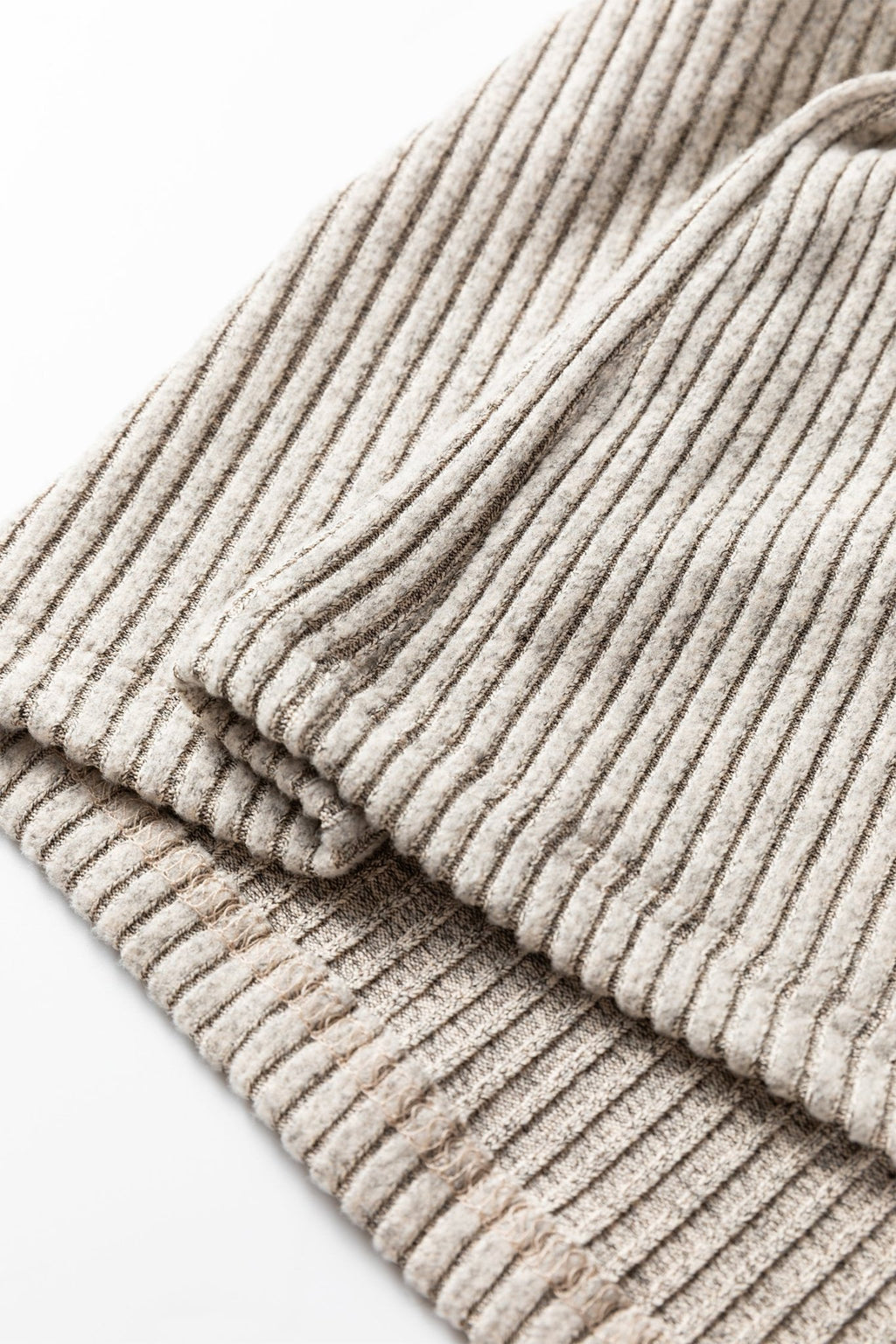 Plus Size Ribbed Knit Kangaroo Pocket Henley Top - Rooted & Reckless Co.