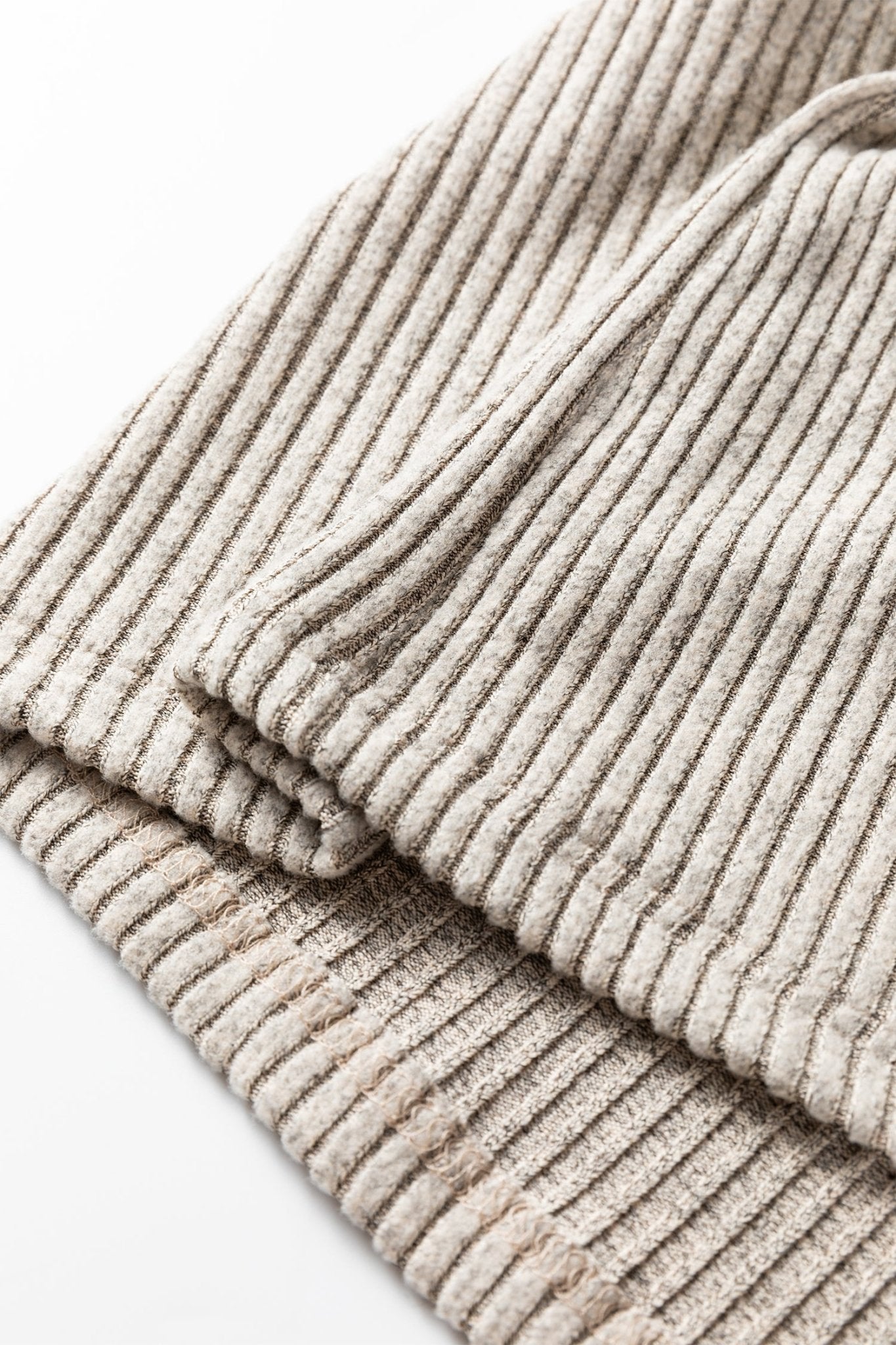 Plus Size Ribbed Knit Kangaroo Pocket Henley Top - Rooted & Reckless Co.