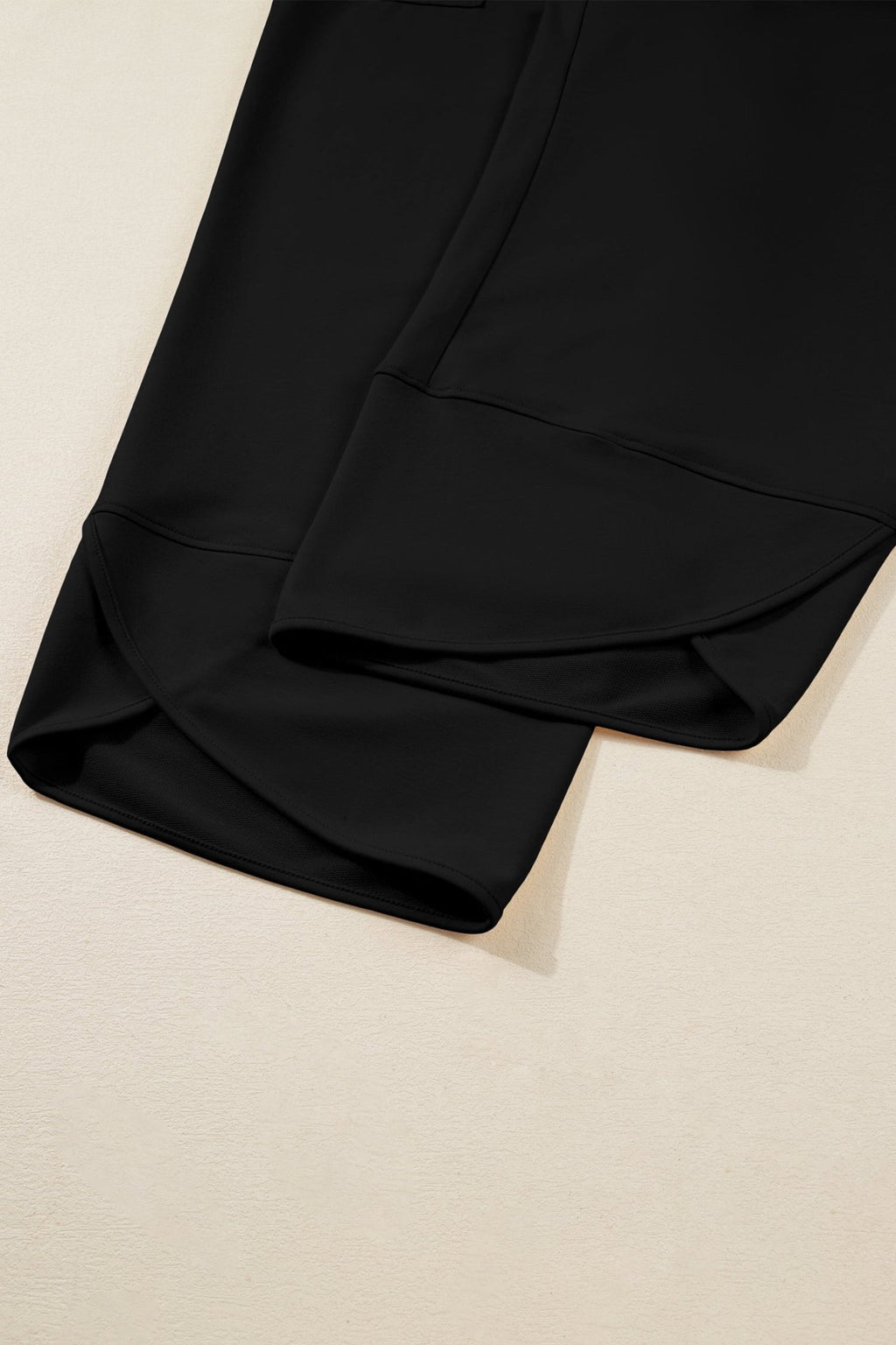 Plus Size Solid Asymmetrical Hem Capris Pants - Rooted & Reckless Co.