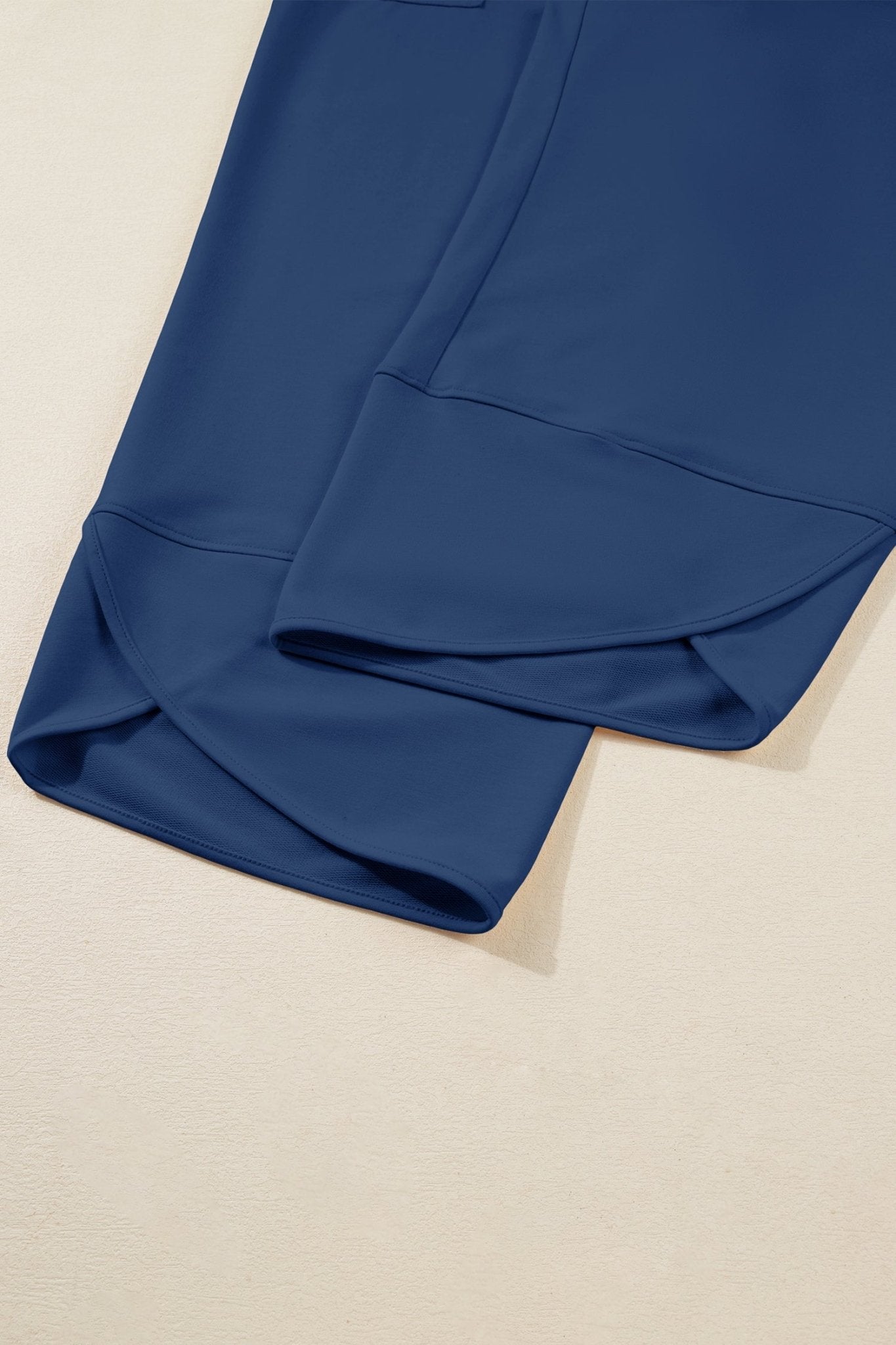 Plus Size Solid Asymmetrical Hem Capris Pants - Rooted & Reckless Co.