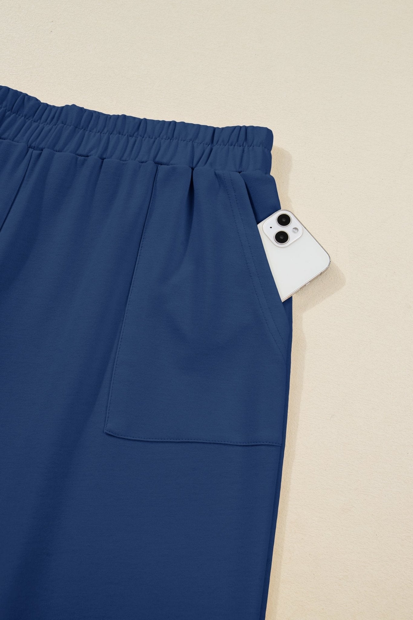 Plus Size Solid Asymmetrical Hem Capris Pants - Rooted & Reckless Co.