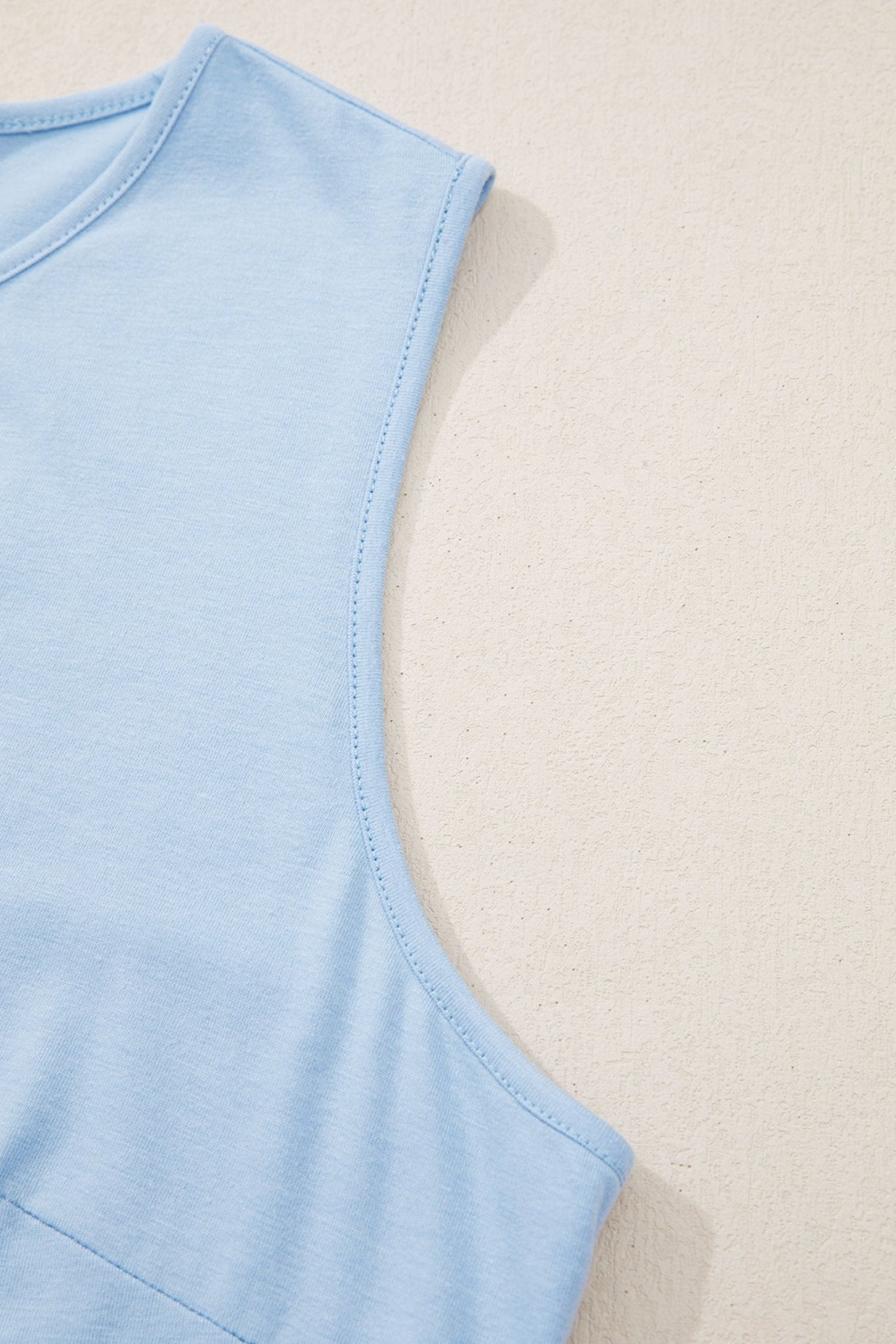 Plus Size Solid Bow-Tie Peplum Tank Top - Rooted & Reckless Co.